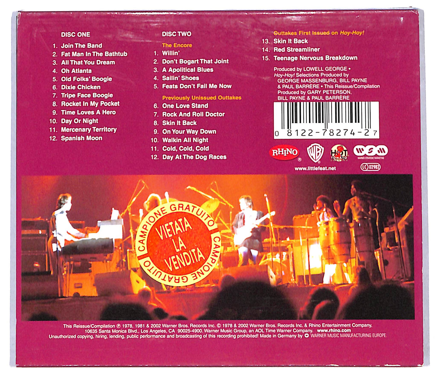 EBOND Little Feat - Waiting For Columbus (slipcase) CD CD096044