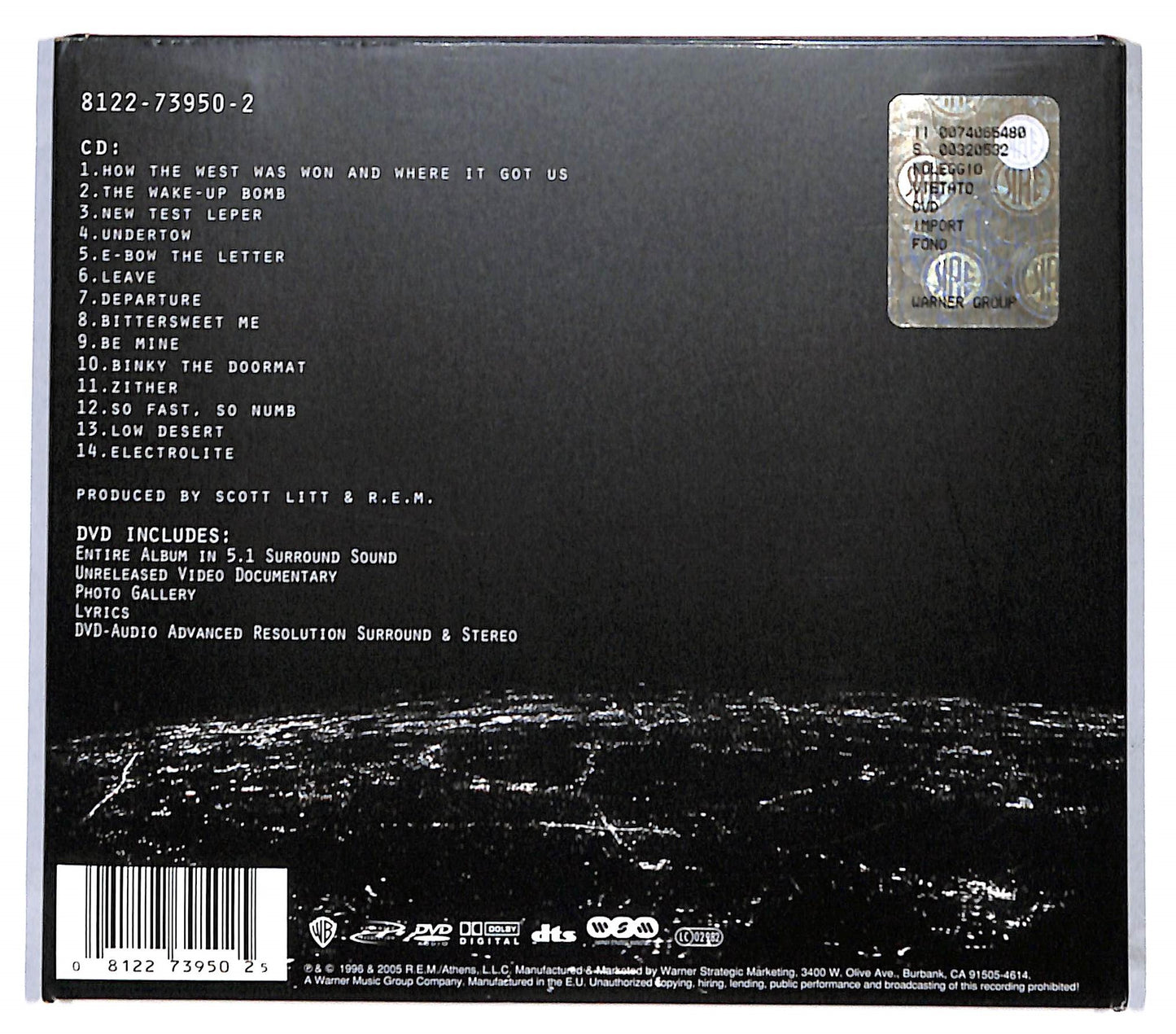 EBOND R.E.M. - New Adventures In Hi-Fi (digipak) CD CD096061