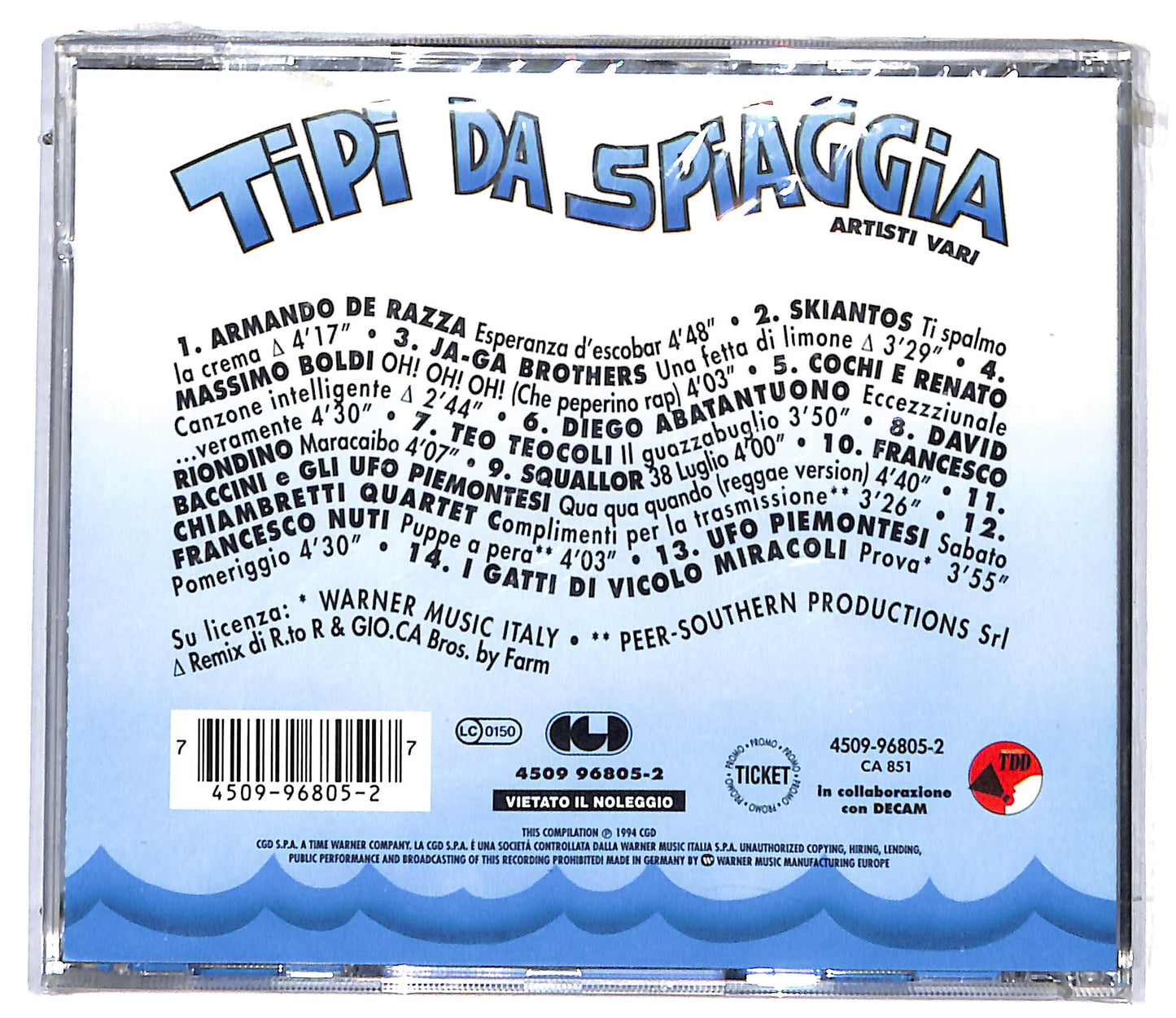 EBOND Various - Tipi Da Spiaggia CD CD096119