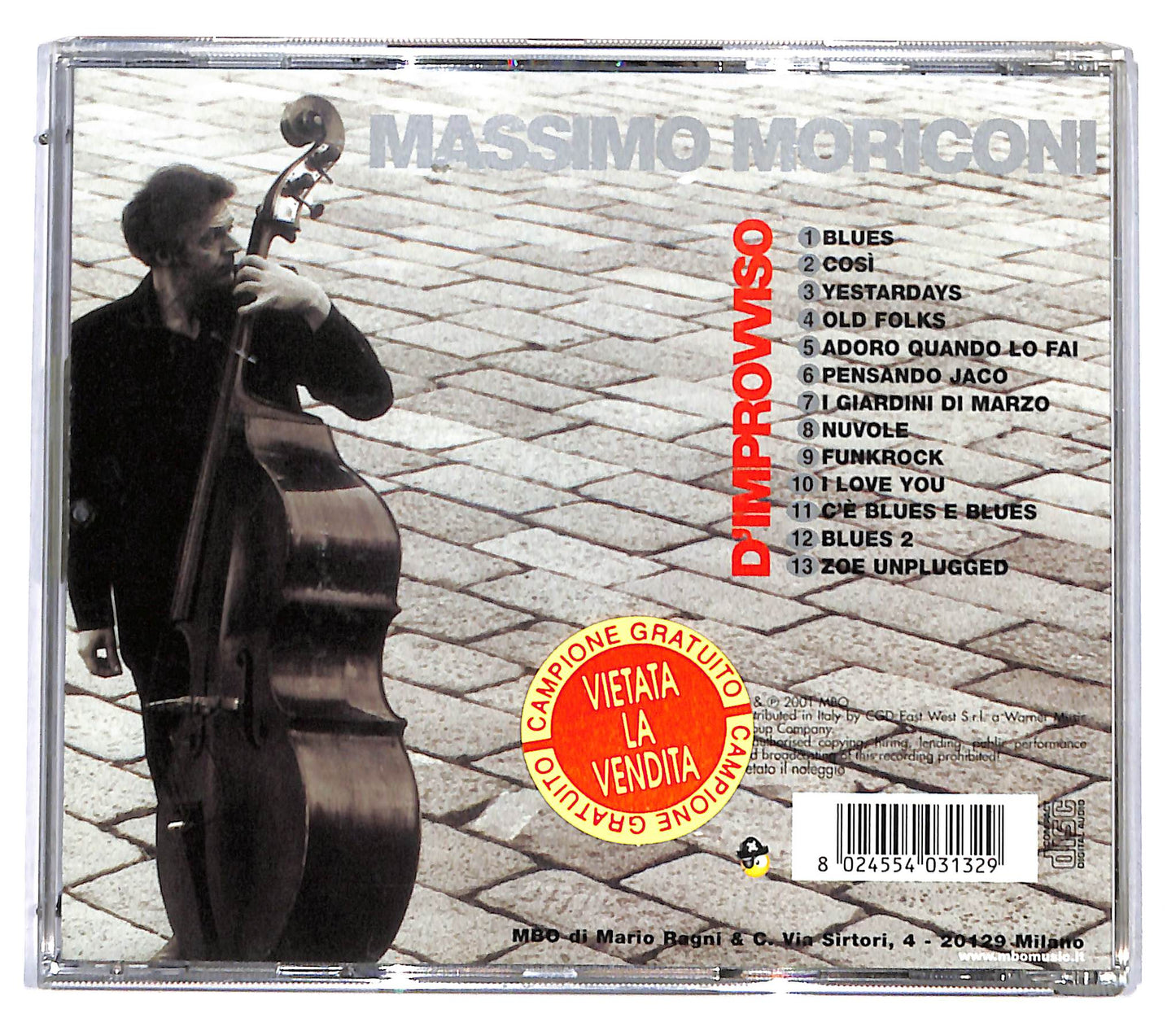 EBOND Massimo Moriconi - D'Improvviso CD CD096145