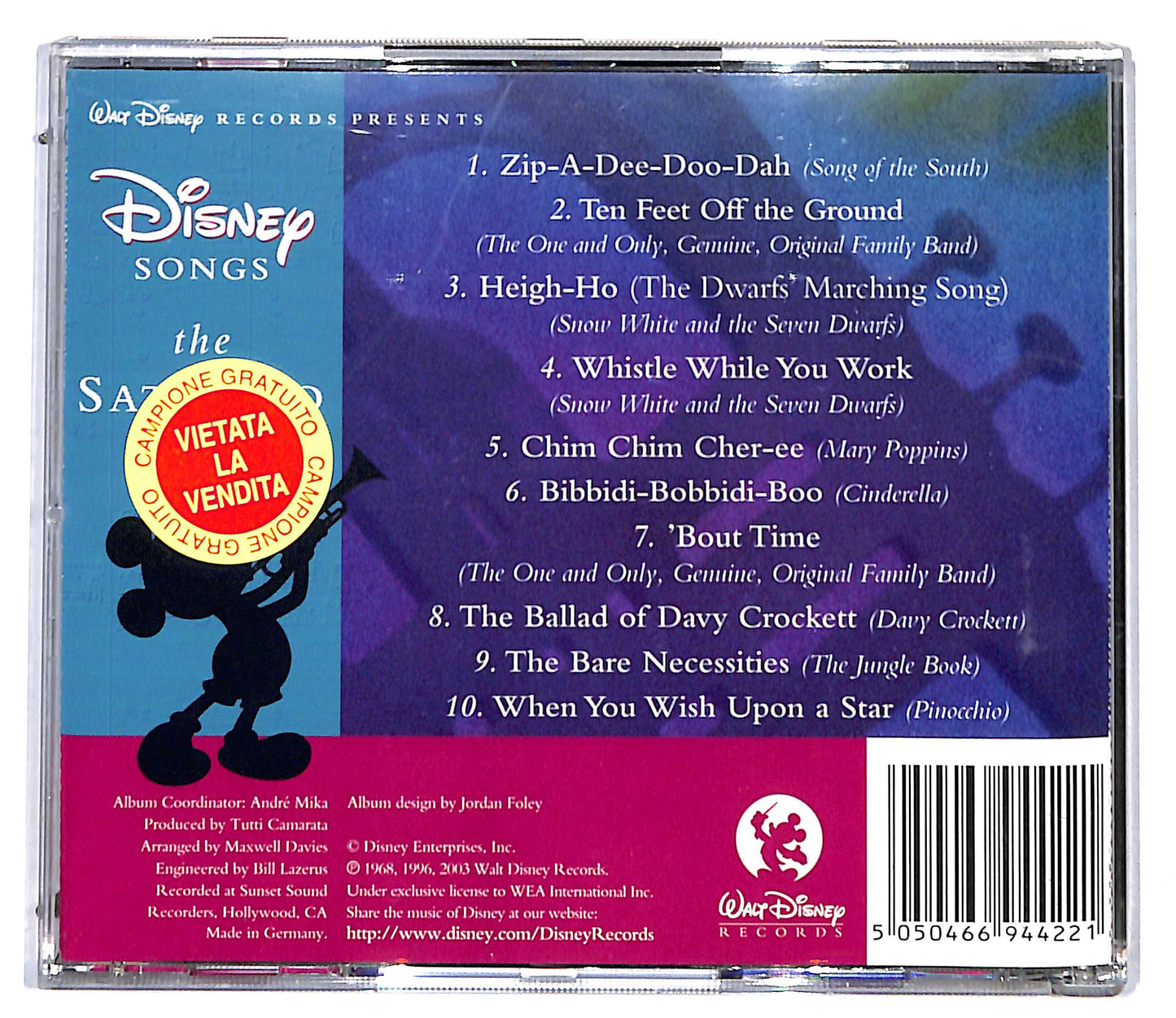 EBOND Louis Armstrong - Disney Songs The Satchmo Way CD CD096155