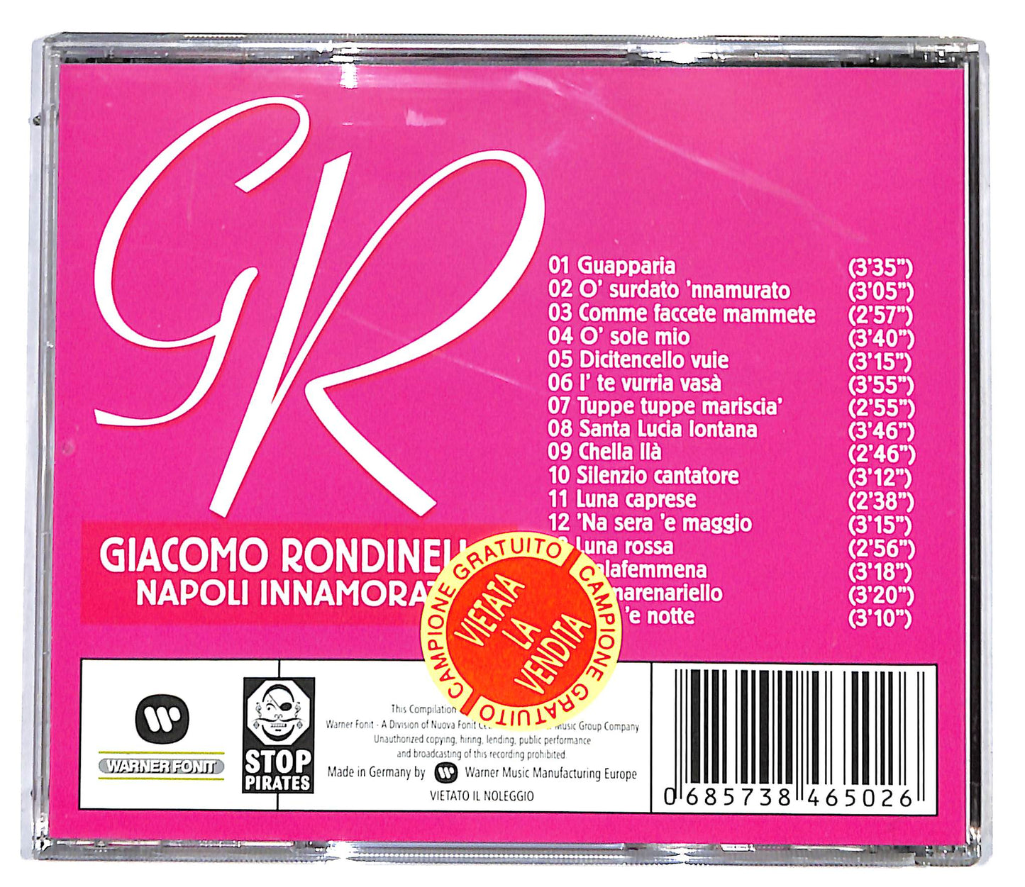 EBOND Giacomo Rondinella - Napoli Innamorata CD CD096234