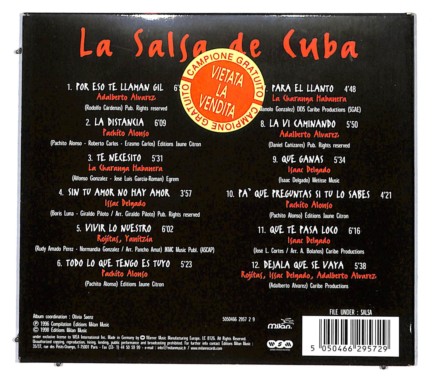 EBOND Various - La Salsa De Cuba CD CD096259