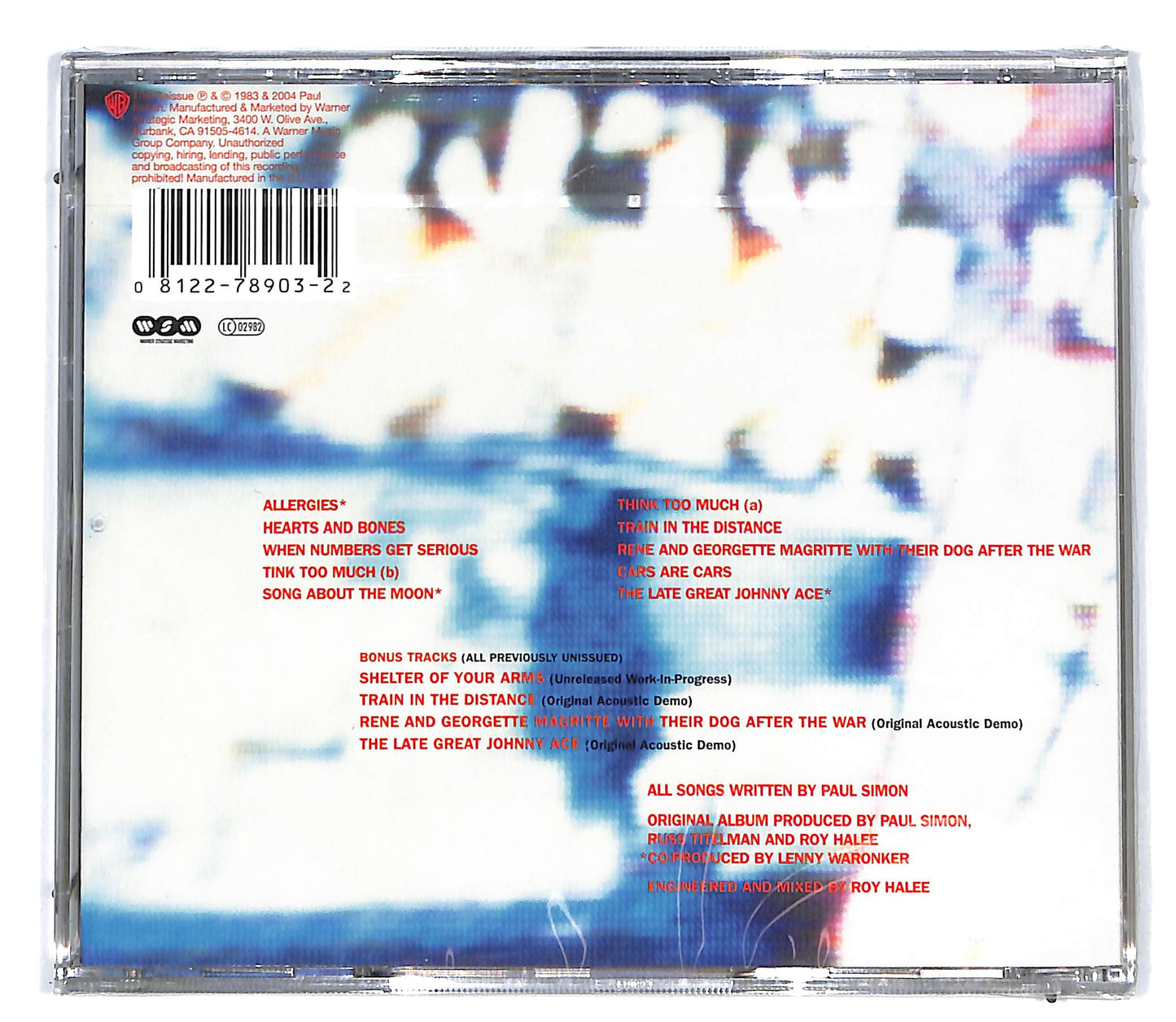 EBOND Paul Simon - Hearts And Bones CD CD096339