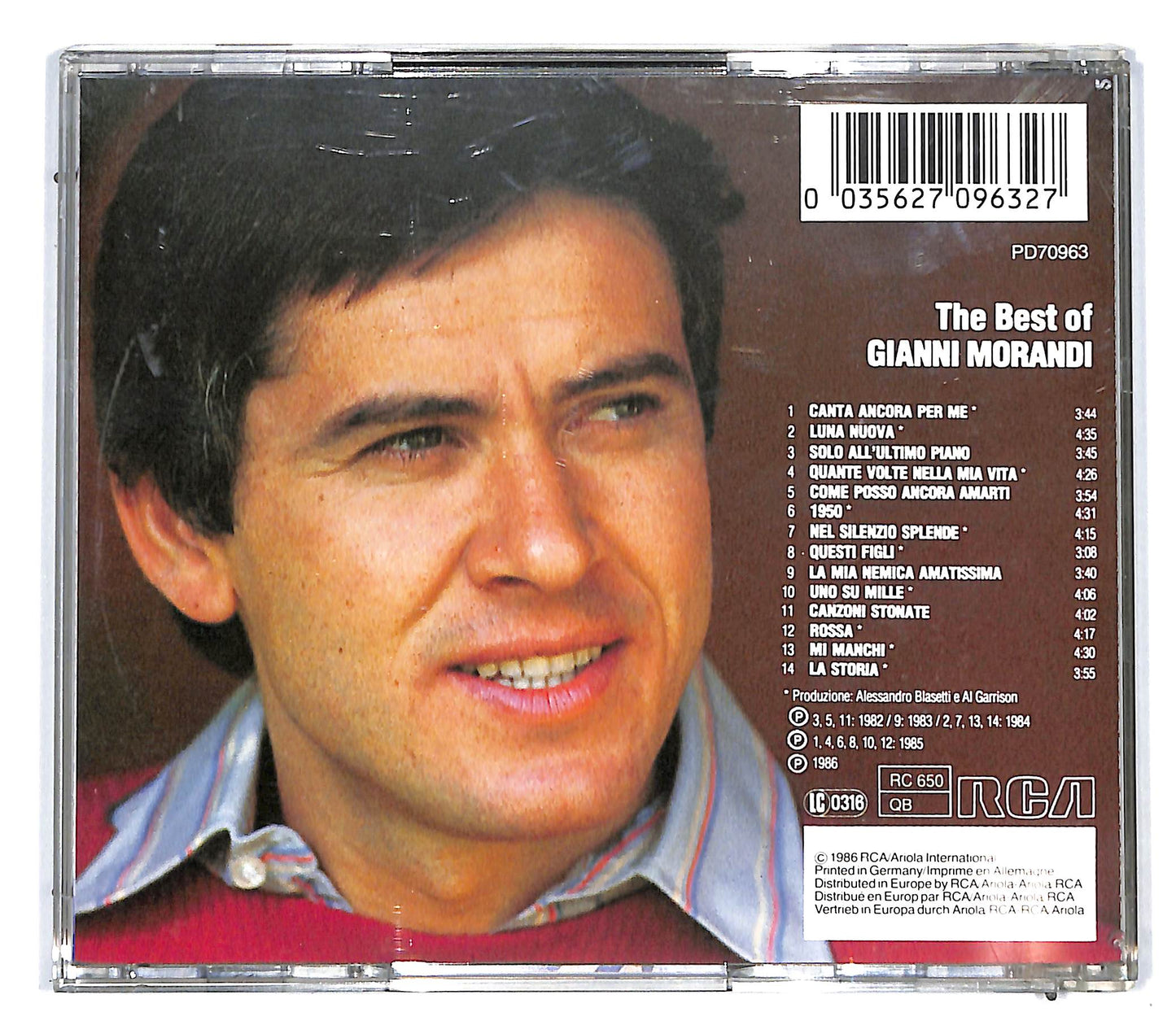 EBOND Gianni Morandi - The Best Of CD CD096412