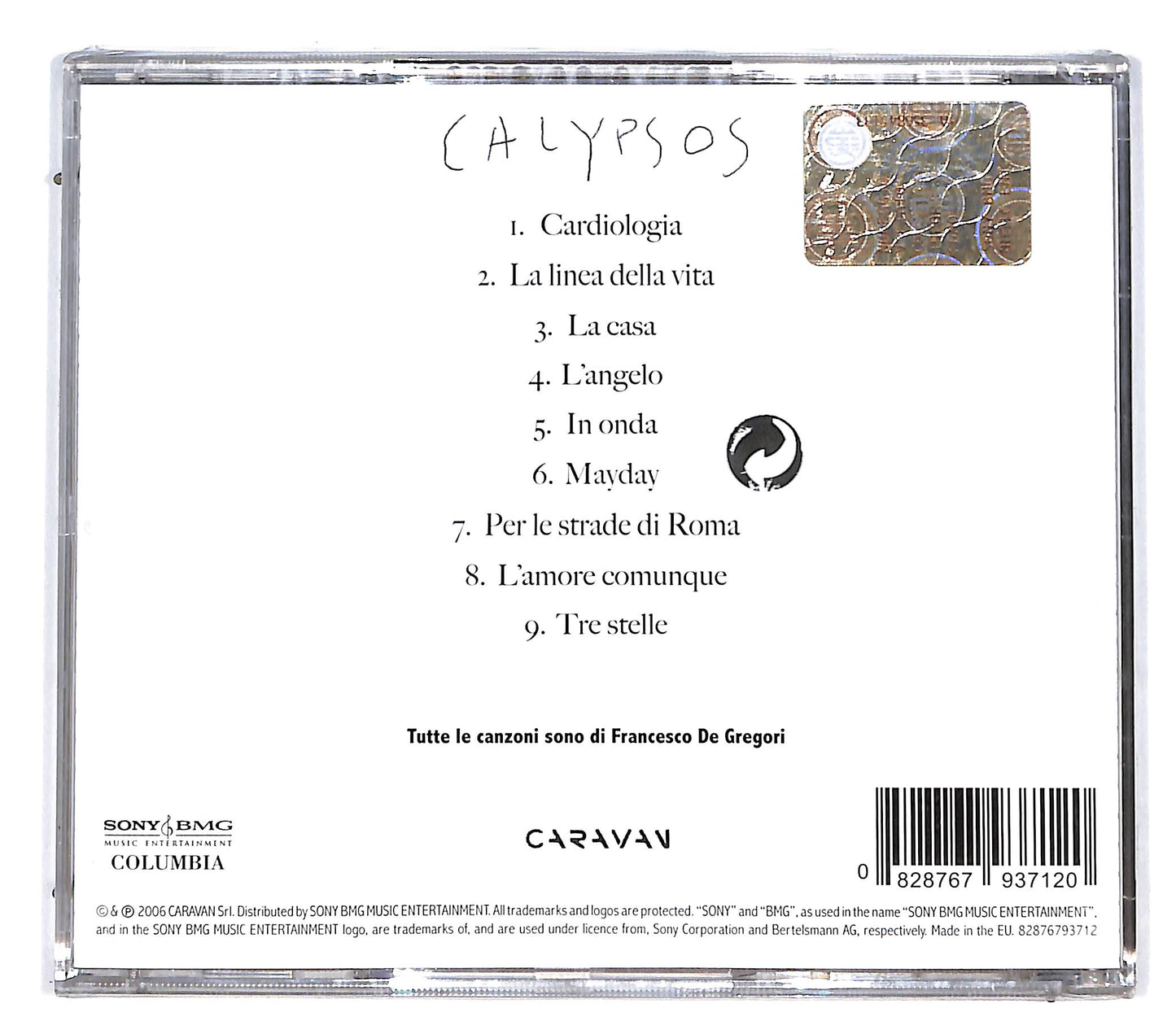 EBOND Francesco De Gregori - Calypsos CD CD096439