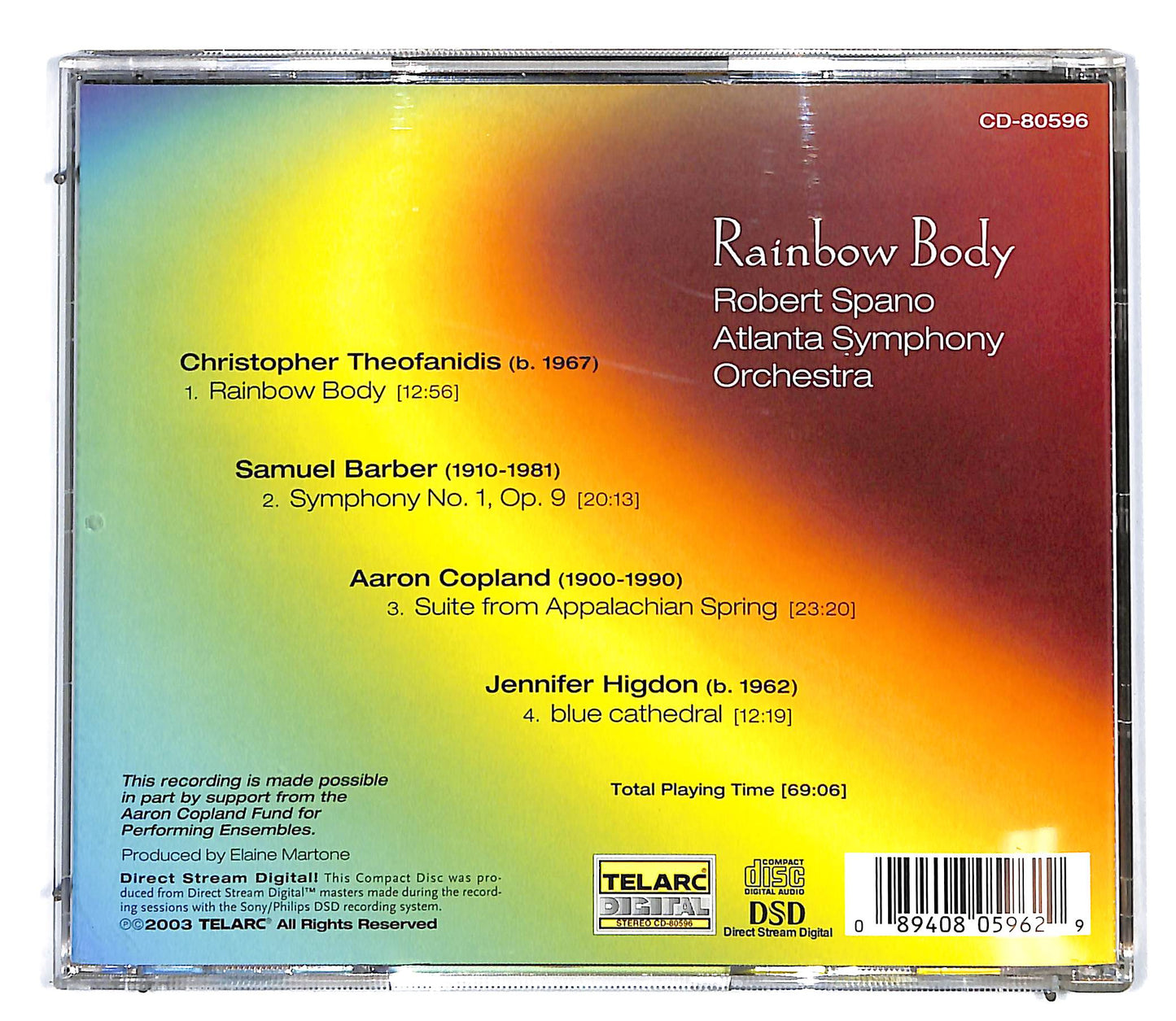 EBOND Robert Spano Atlanta Symphony Orchestra - Rainbow Body CD CD096445