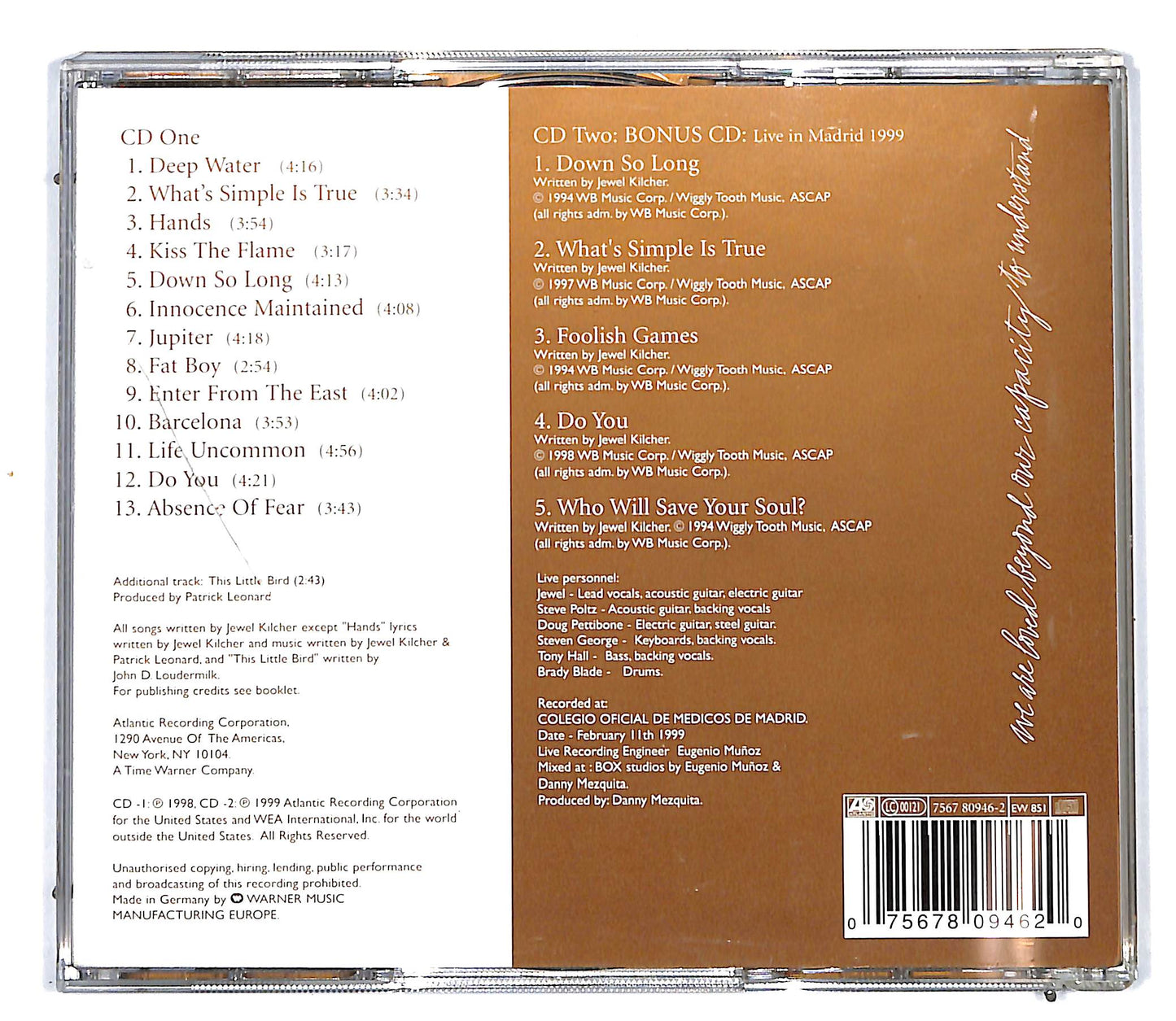 EBOND Jewel - Spirit CD CD096457