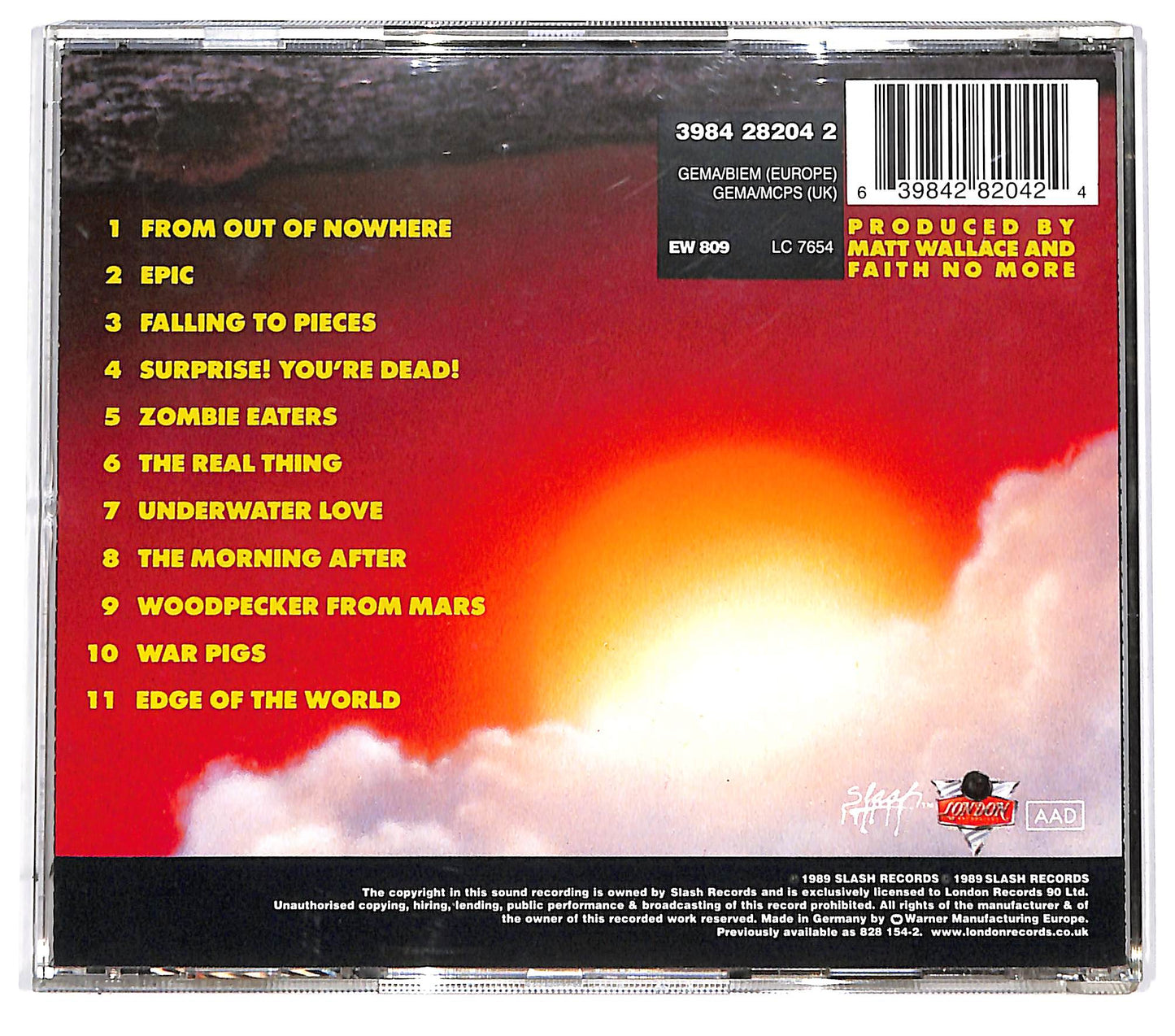 EBOND Faith No More - The Real Thing CD CD096507