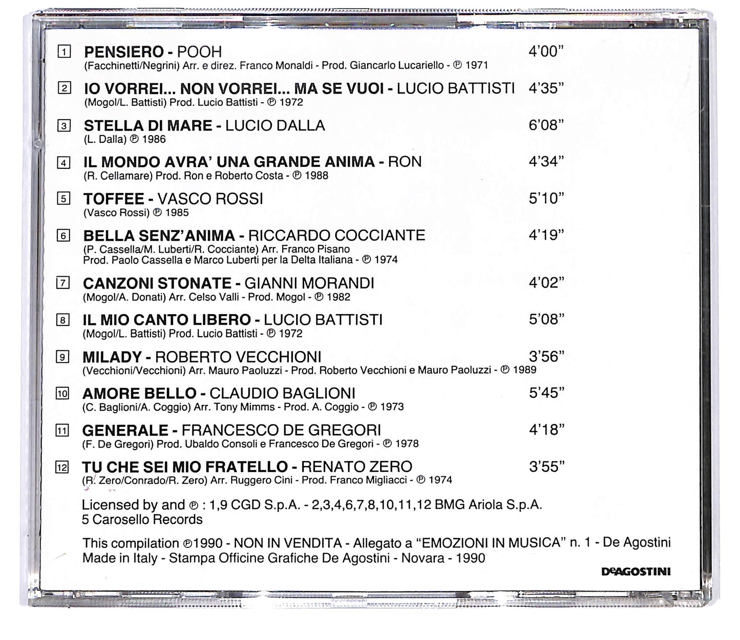 EBOND Various - Emozioni In Musica EDITORIALE CD CD096617