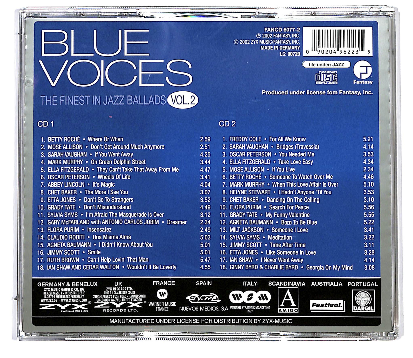 EBOND Various - Blue Voices (The Finest In Jazz Ballads) Vol. 2 CD CD096622