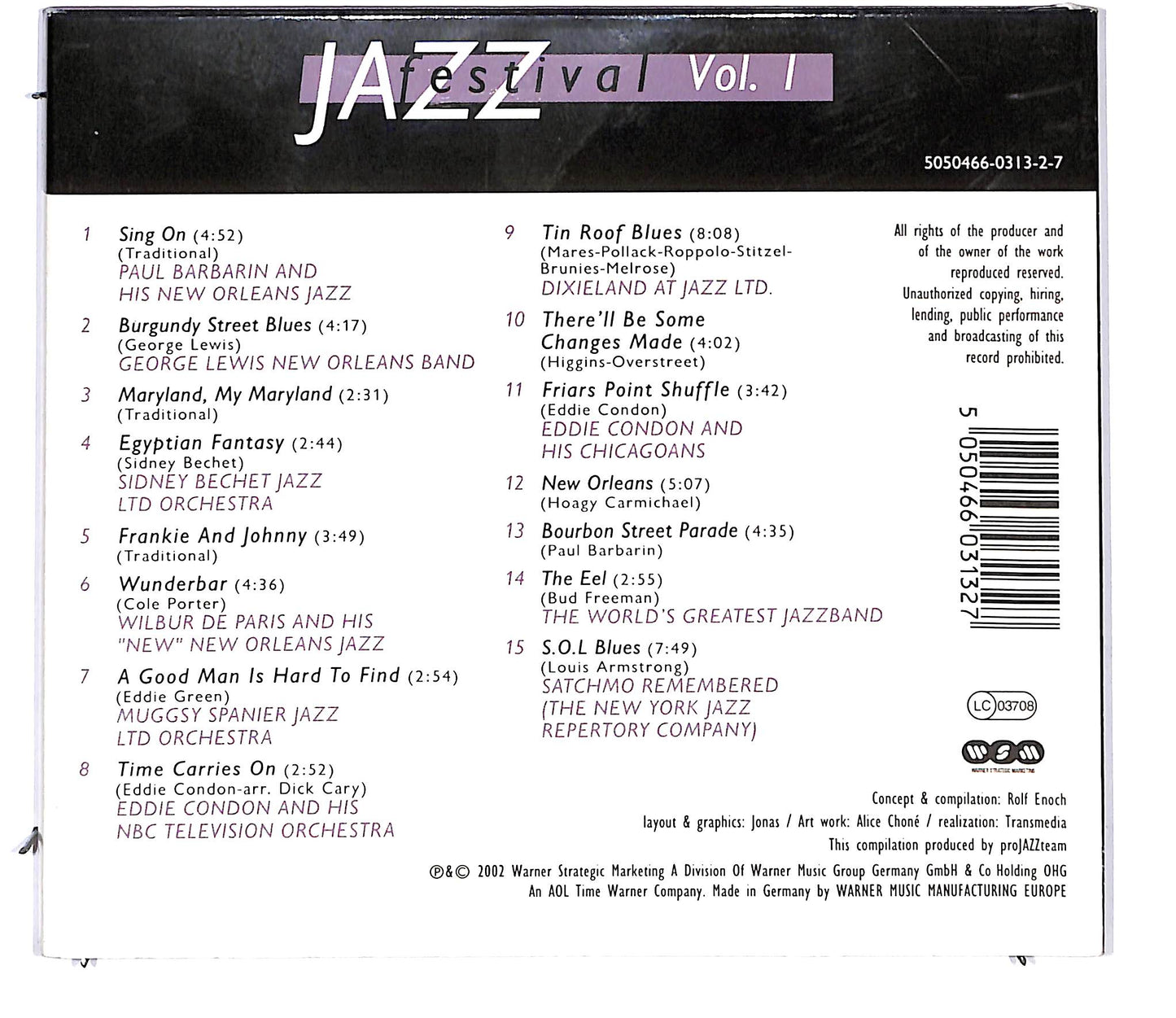 EBOND Various - Jazz Festival Volume I CD CD096627