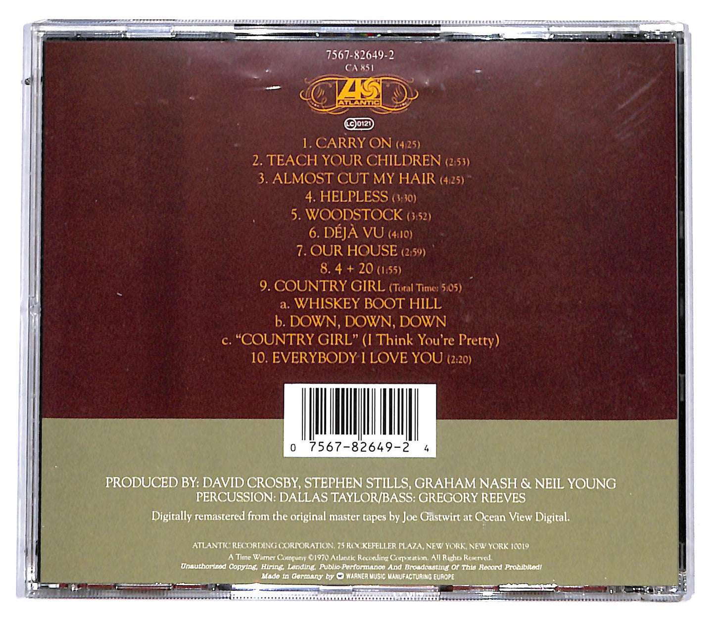 EBOND Crosby, Stills, Nash & Young - Deja Vu CD CD096831
