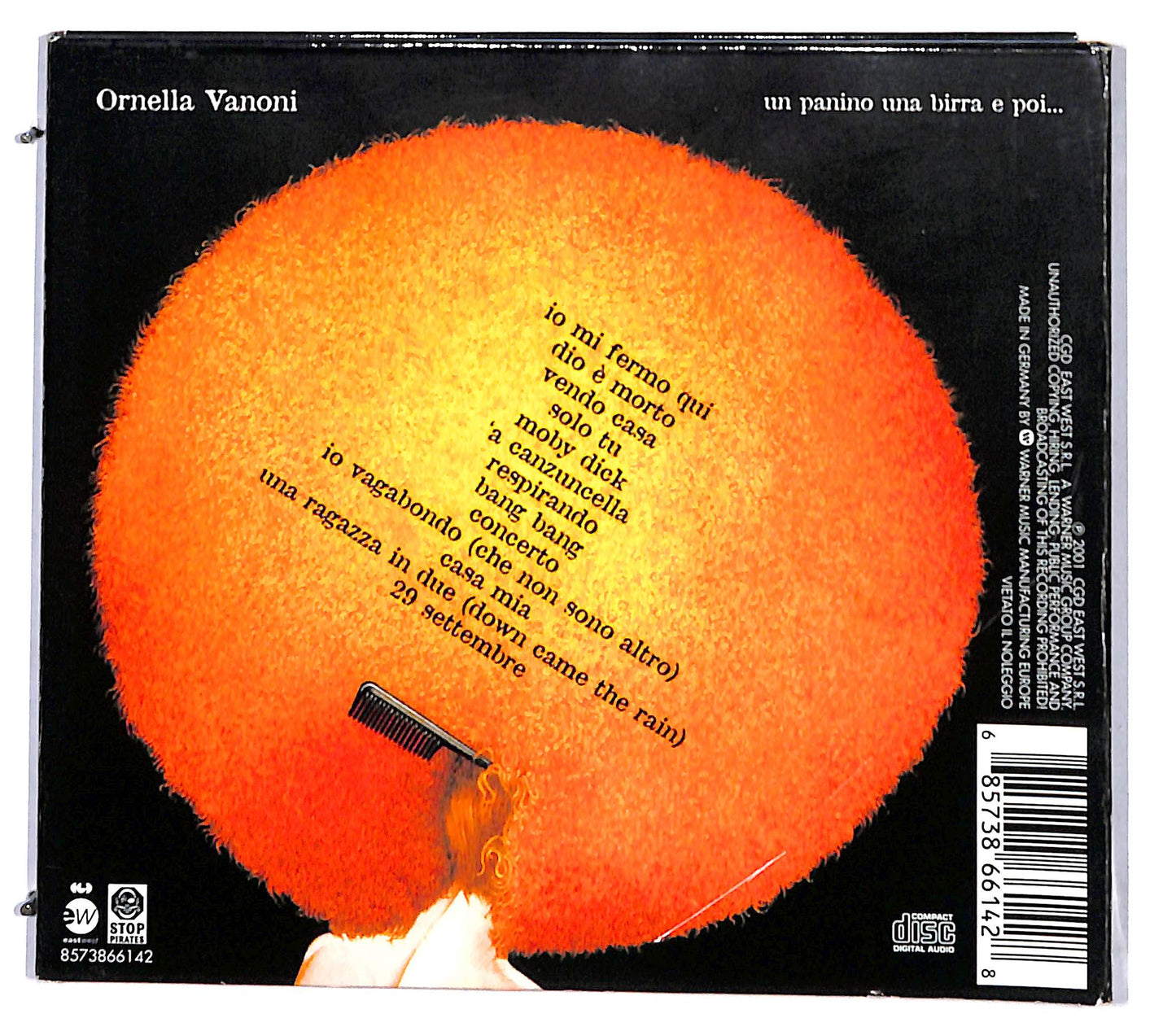 EBOND Ornella Vanoni - Un Panino Una Birra E Poi... CD CD096845