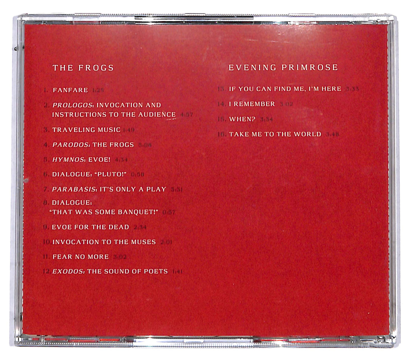 EBOND Stephen Sondheim - The Frogs - Evening Primrose CD CD096850