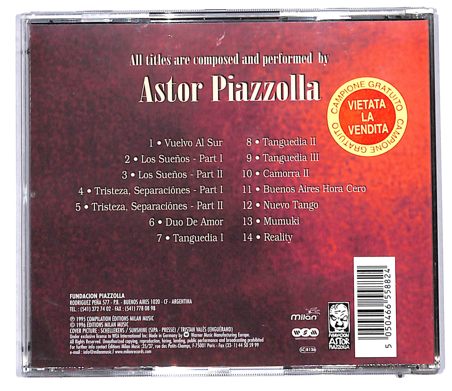 EBOND Astor Piazzolla - El Nuevo Tango De Buenos Aires CD CD097029