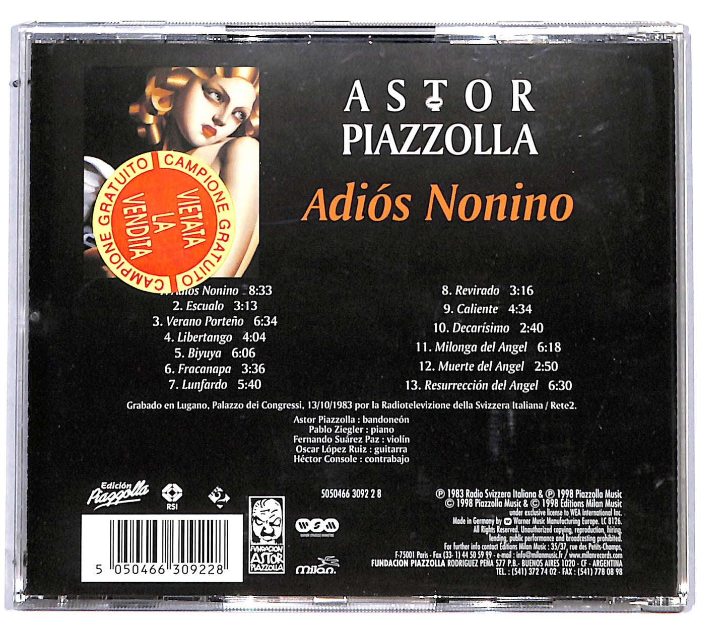 EBOND Astor Piazzolla - Adios Nonino CD CD097042