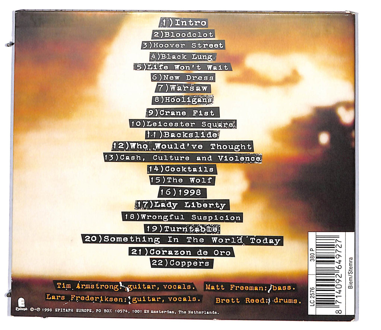 EBOND Rancid - Life Won't Wait CD CD097067