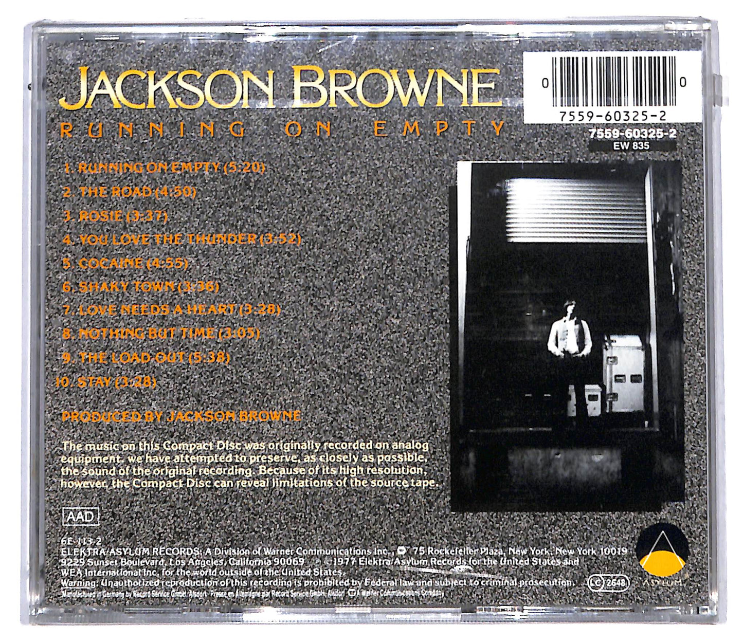 EBOND Jackson Browne - Running On Empty CD CD097149