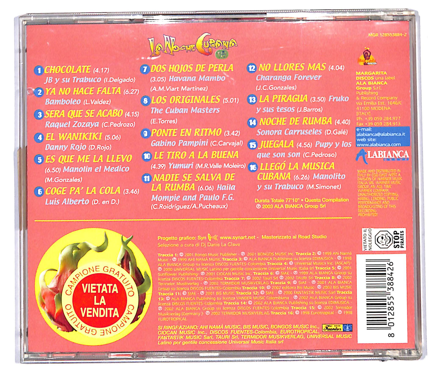 EBOND Various - La Noche Cubana 18 CD CD097153