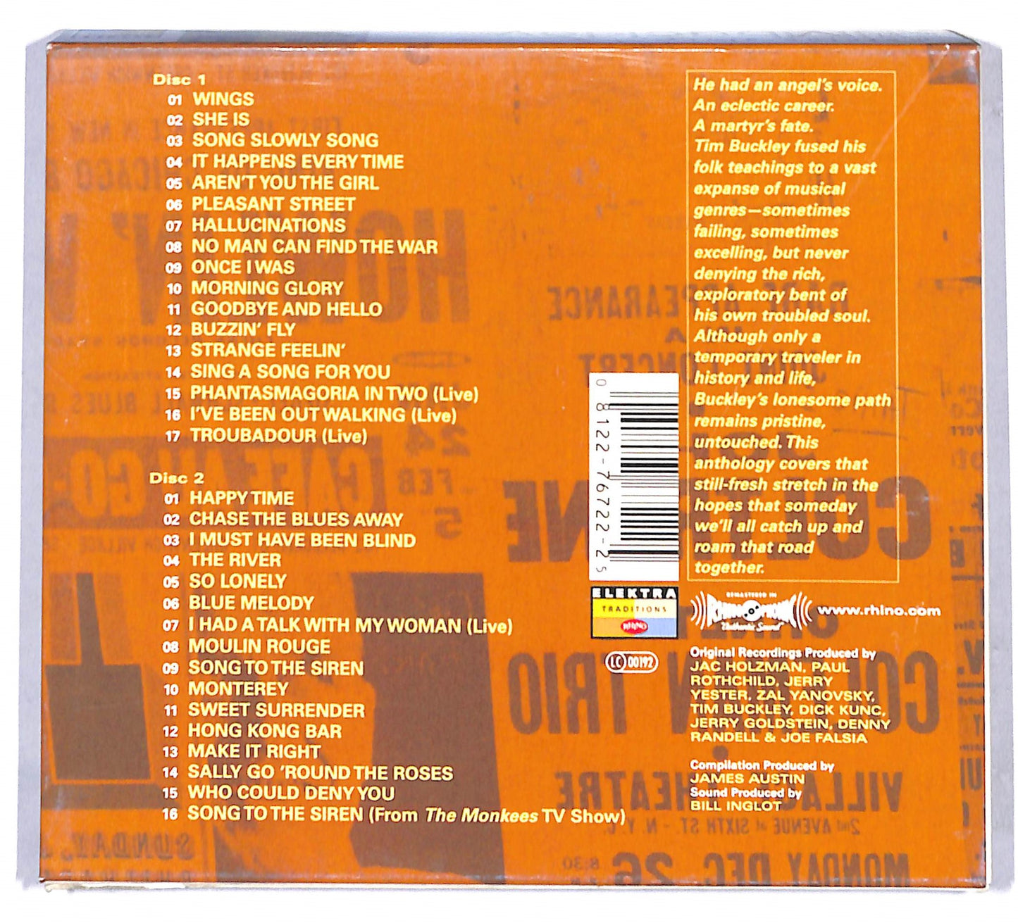 EBOND Morning Glory - The Tim Buckley Anthology CD CD097409