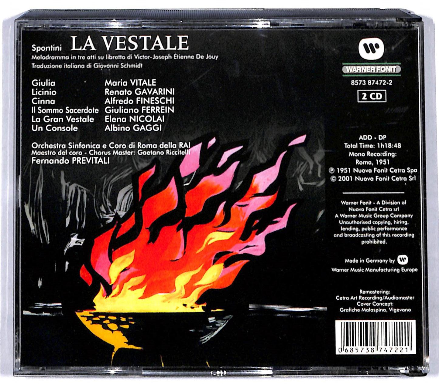 EBOND Spontini - Vitale - La Vestale (2CD) CD097435