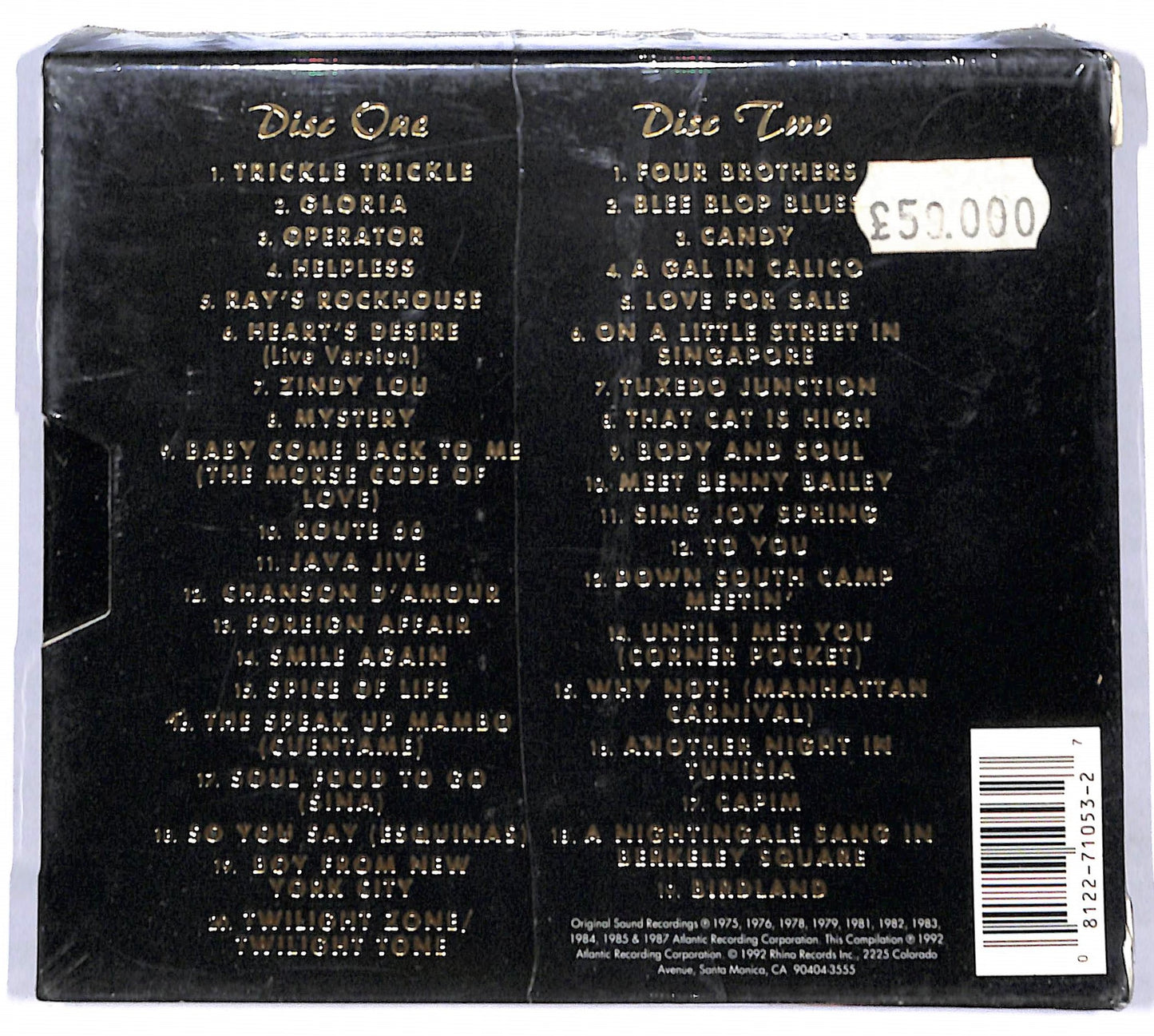 EBOND The Manhattan Transfer Anthology - Down In Birdland CD CD097436