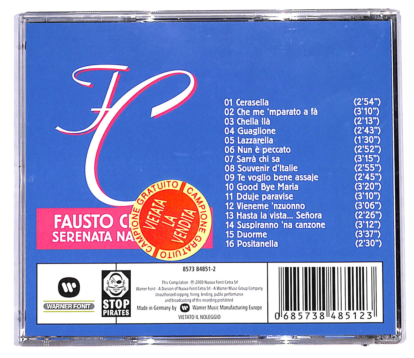 EBOND Serenata napoletana - Fausto cigliano CD CD097508