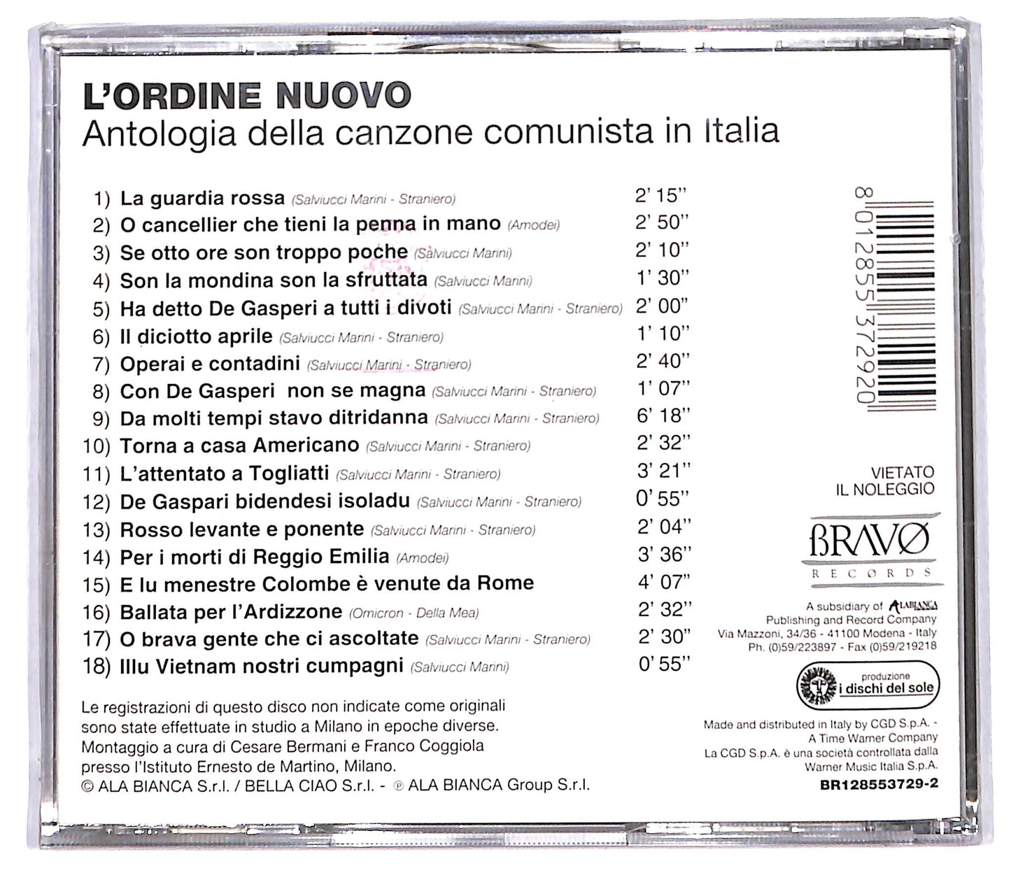 EBOND Various - L'Ordine Nuovo CD CD097545