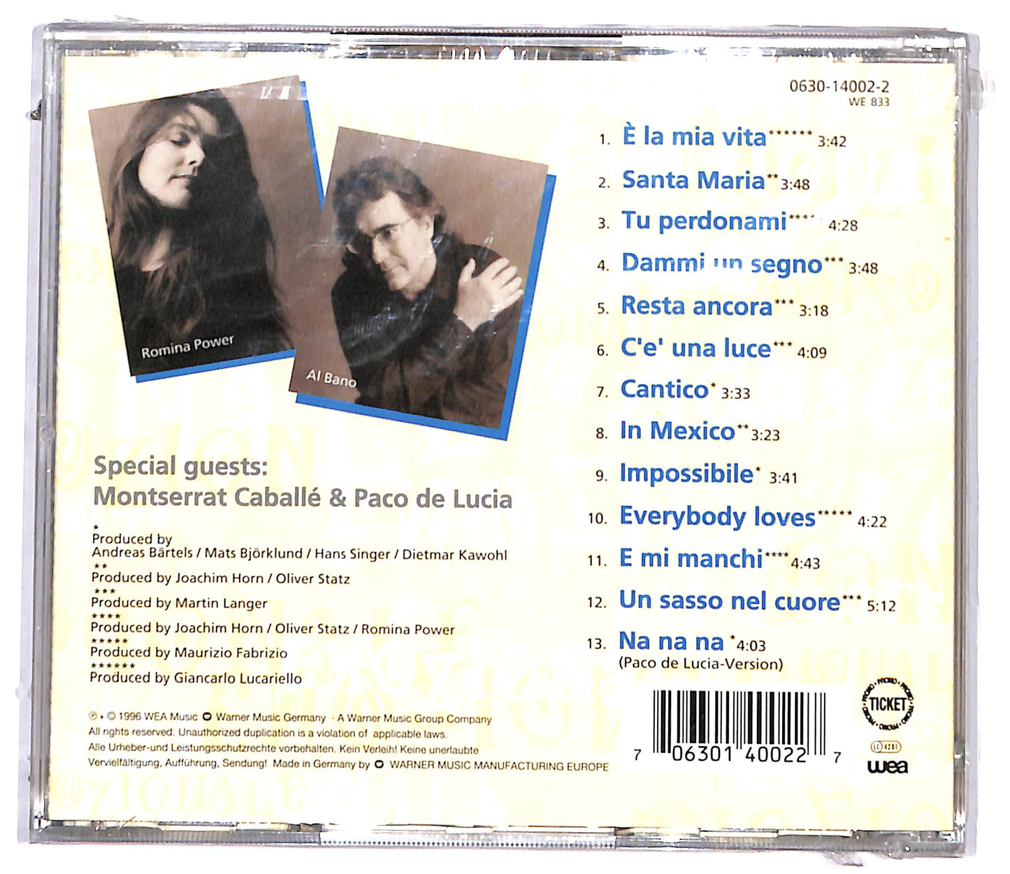 EBOND Al Bano & Romina Power - Emozionale CD CD097553