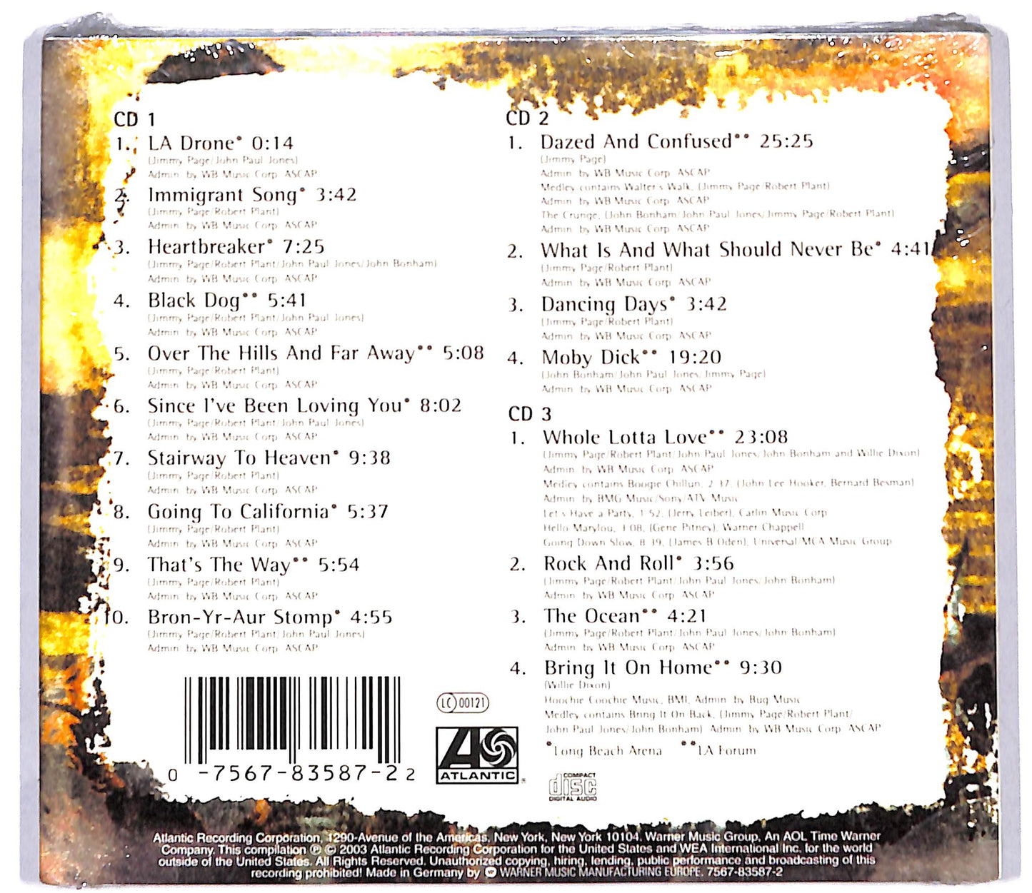 EBOND Led Zeppelin - How The West Was Won CD CD097562