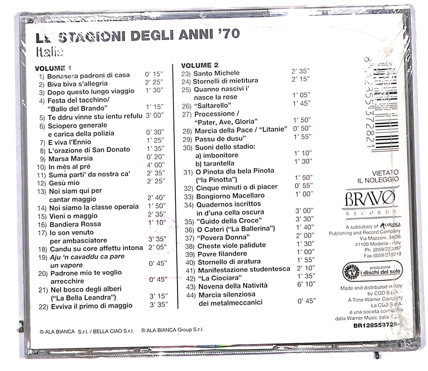 EBOND Italia Le Stagioni Degli Anni '70 CD CD097563