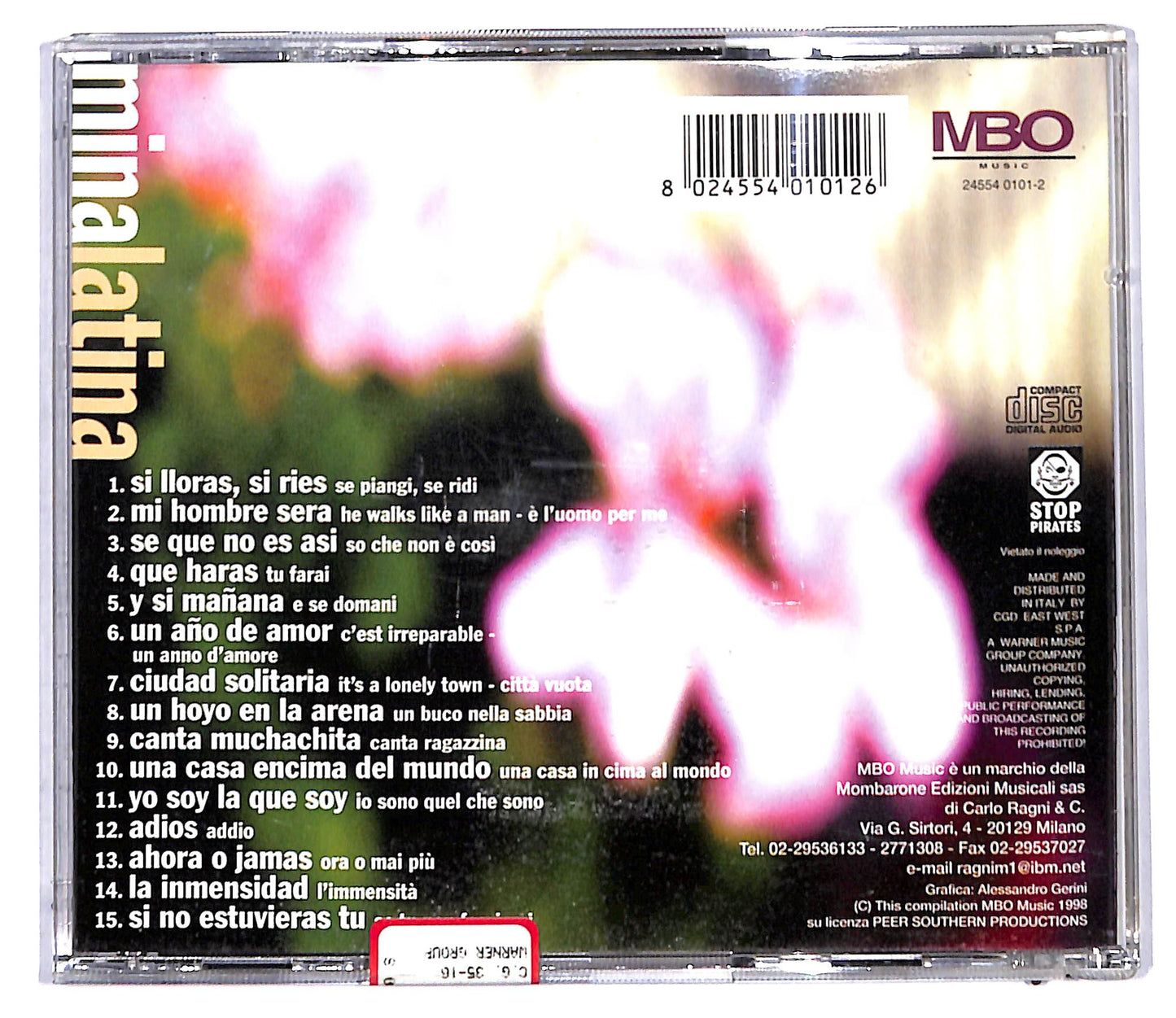 EBOND Mina - Mina Latina CD CD097611