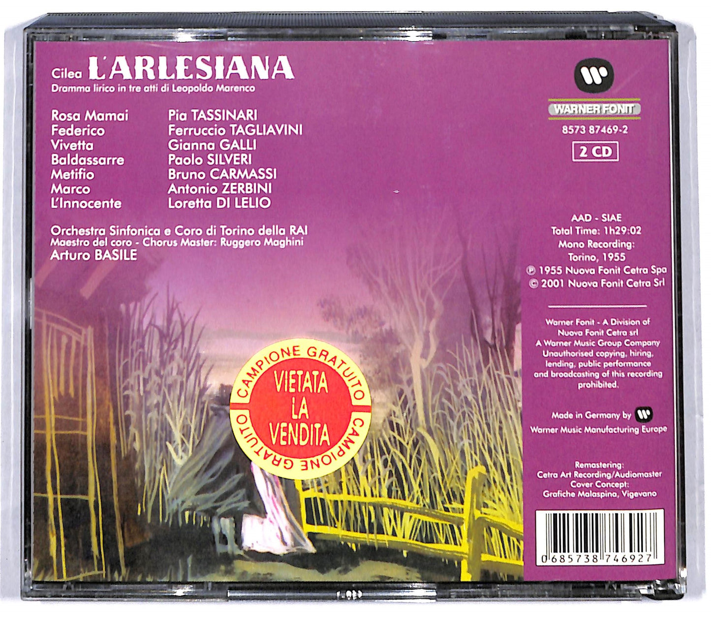EBOND L'Arlesiana - Francesco Cilea (2CD) CD097705