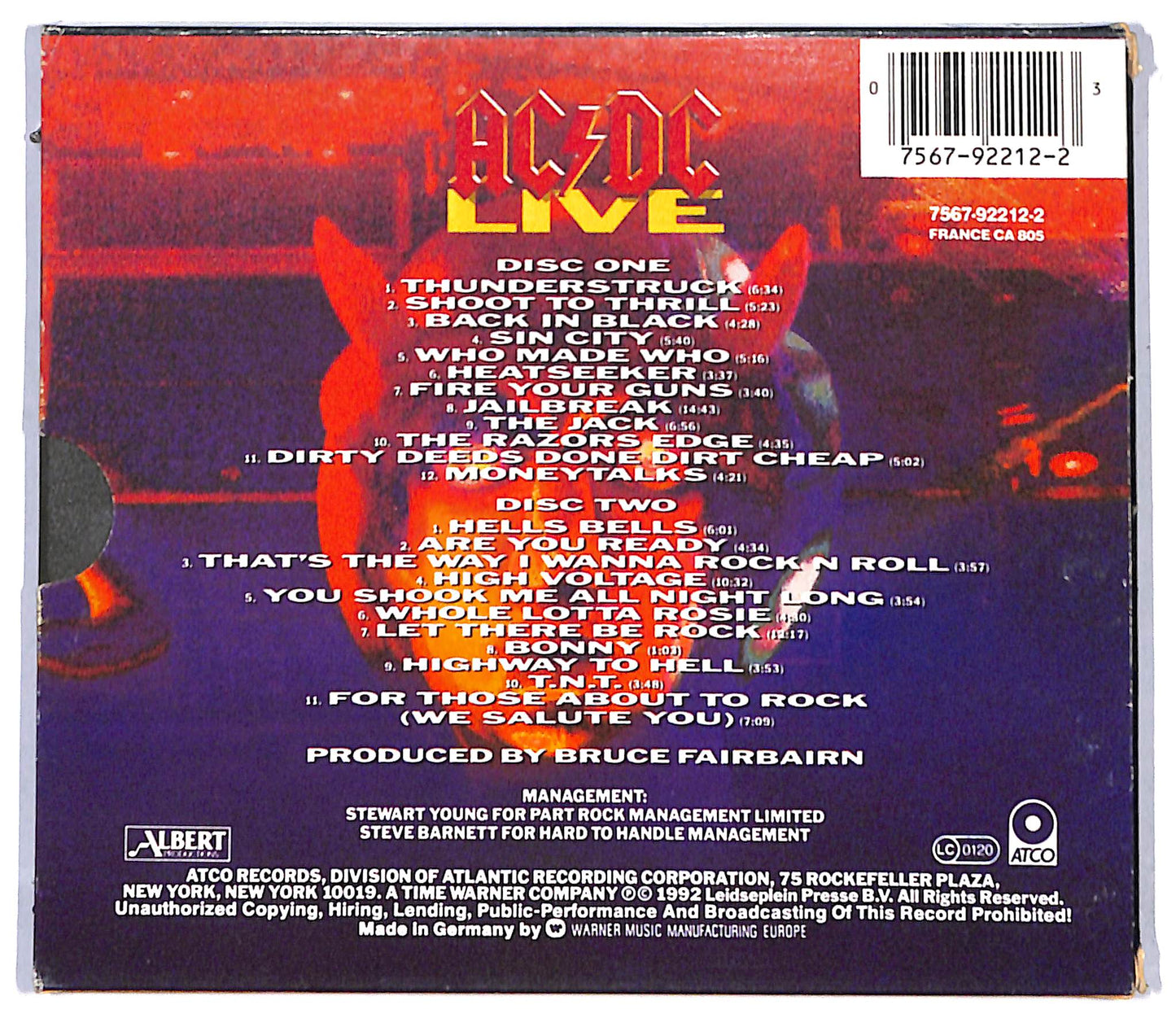 EBOND AC - DC - Live (Slipcase) CD CD097801