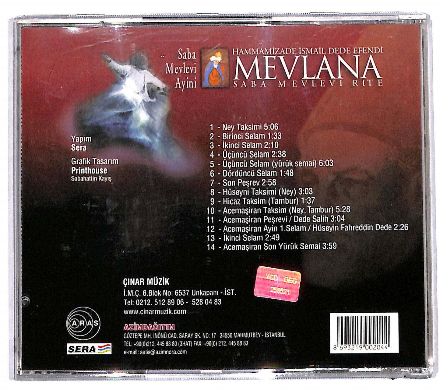 EBOND Dede Efendi - Saba Mevleni Rite - Saba Mevlevi Ayini CD CD097905