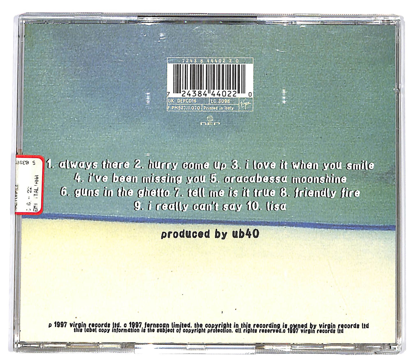 EBOND UB40 - Guns In The Ghetto CD CD098160