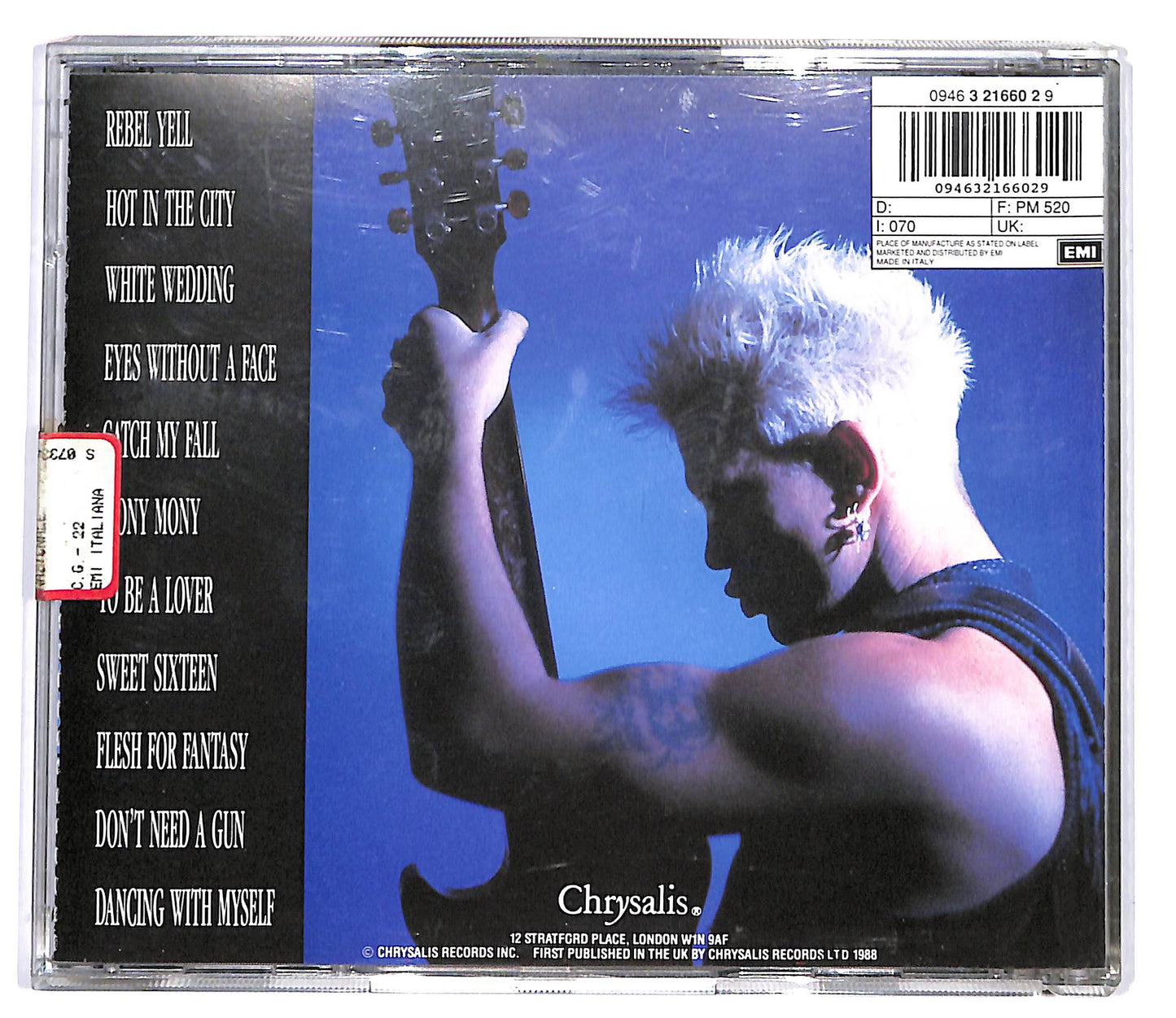 EBOND Billy Idol - Idol Songs - 11 Of The Best CD CD098212