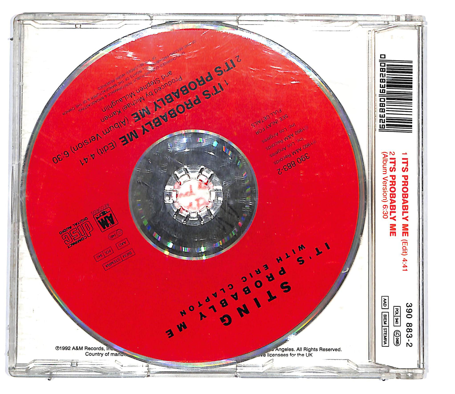 EBOND Sting With Eric Clapton - It's Probably Me CD CD098310