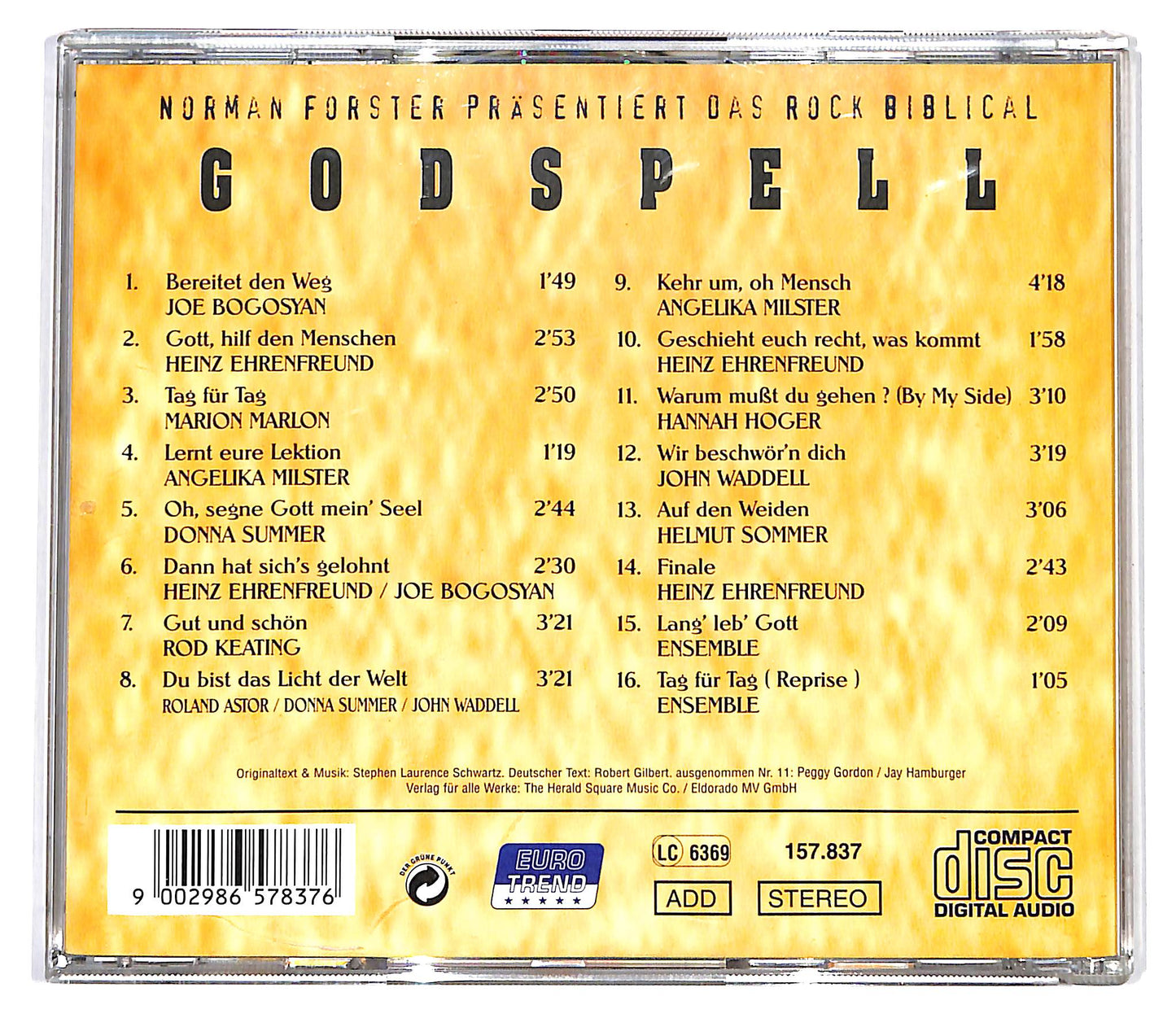 EBOND Various - Godspell CD CD098334