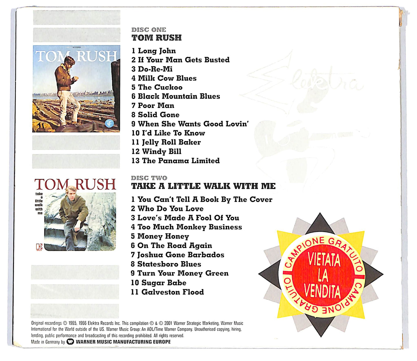 EBOND Tom Rush - Tom Rush / Take A Little Walk With Me CD CD098354