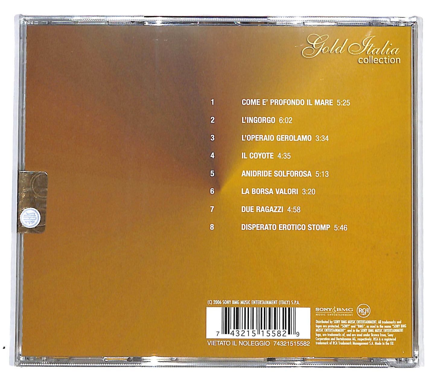 EBOND Lucio Dalla - Lucio Dalla CD CD098403