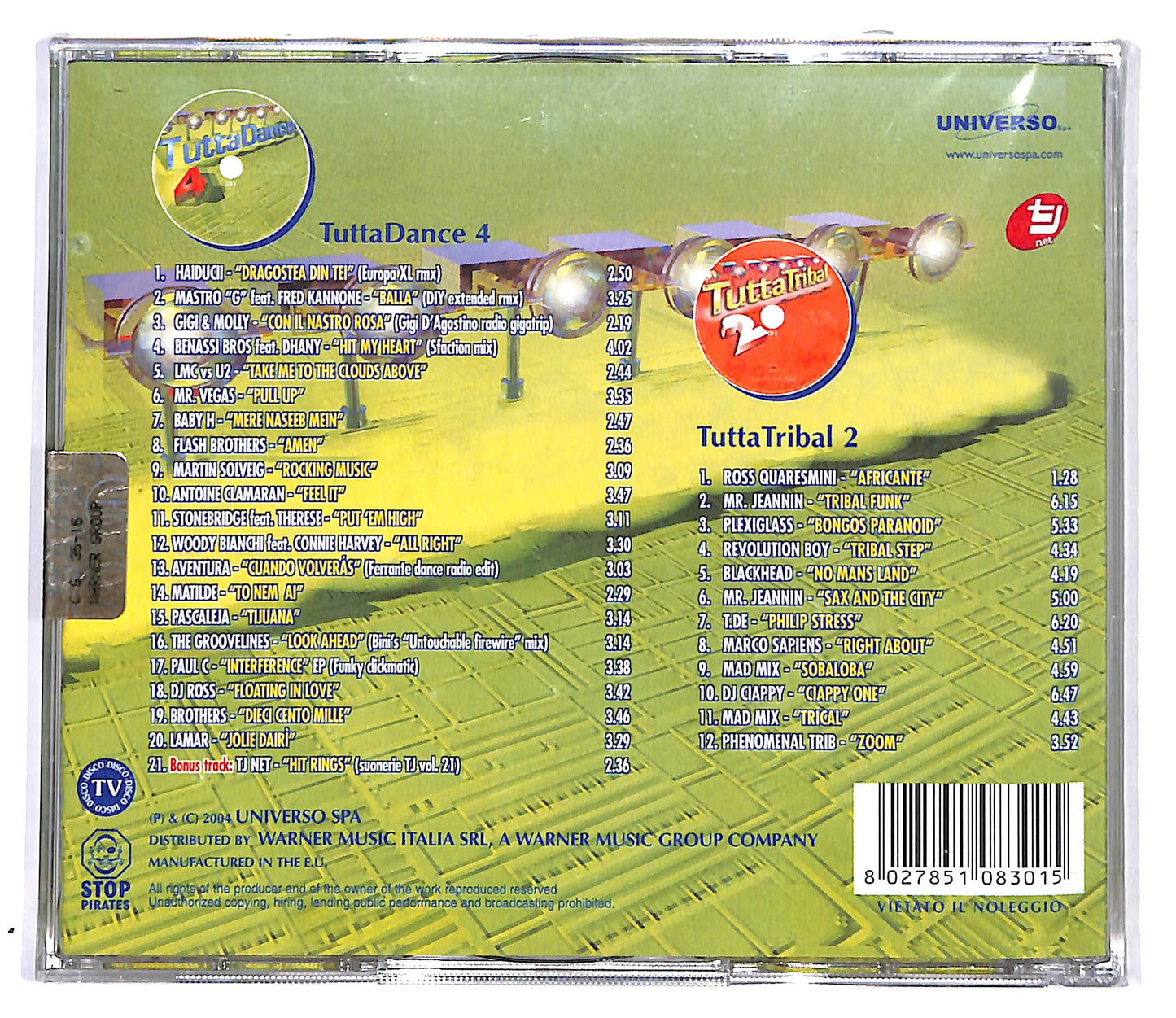 EBOND Various - Tutta Dance 4 CD CD098407