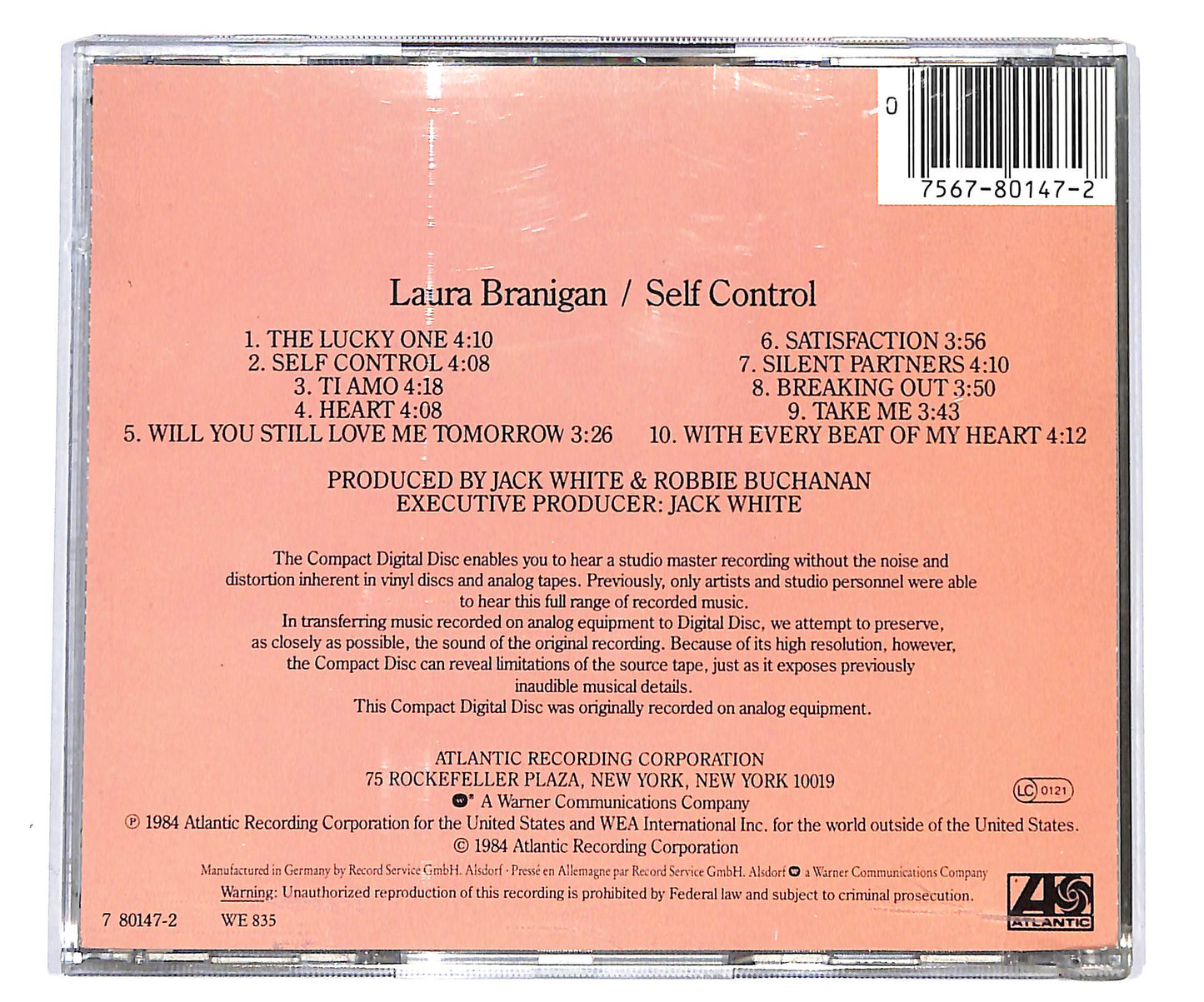 EBOND Laura Branigan - Self Control CD CD098519