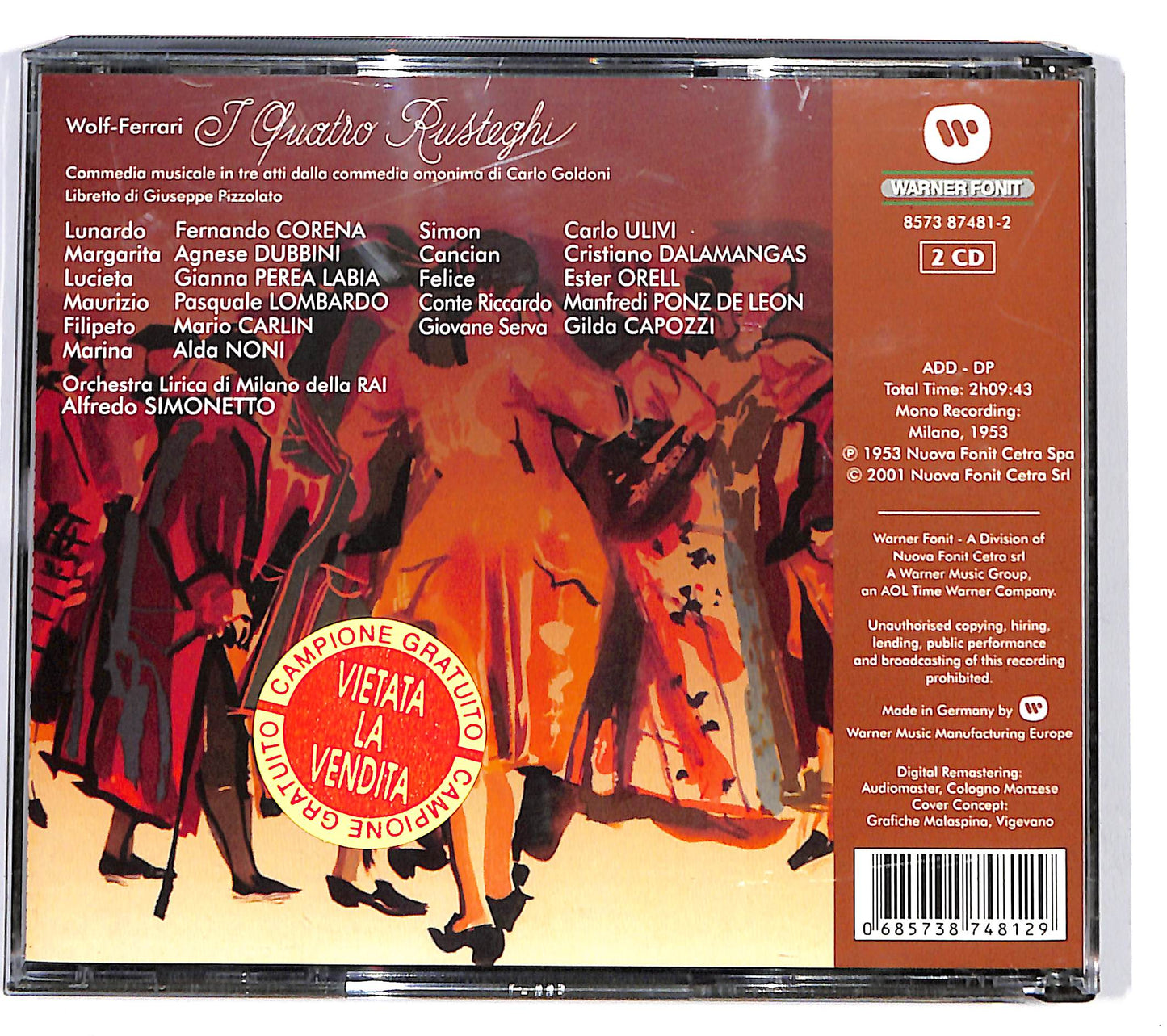 EBOND Wolf-Ferrari - I Quattro Rusteghi CD CD098608
