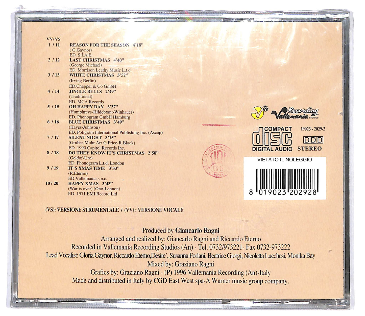 EBOND Christmas Sogns Featuring Glorya Gaynor CD CD098725