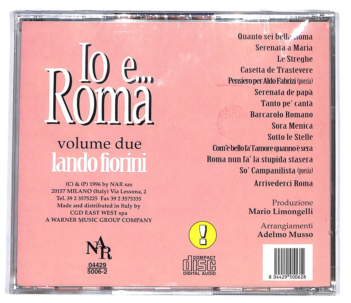 EBOND Lando Fiorini - Io e ... Roma CD CD098731