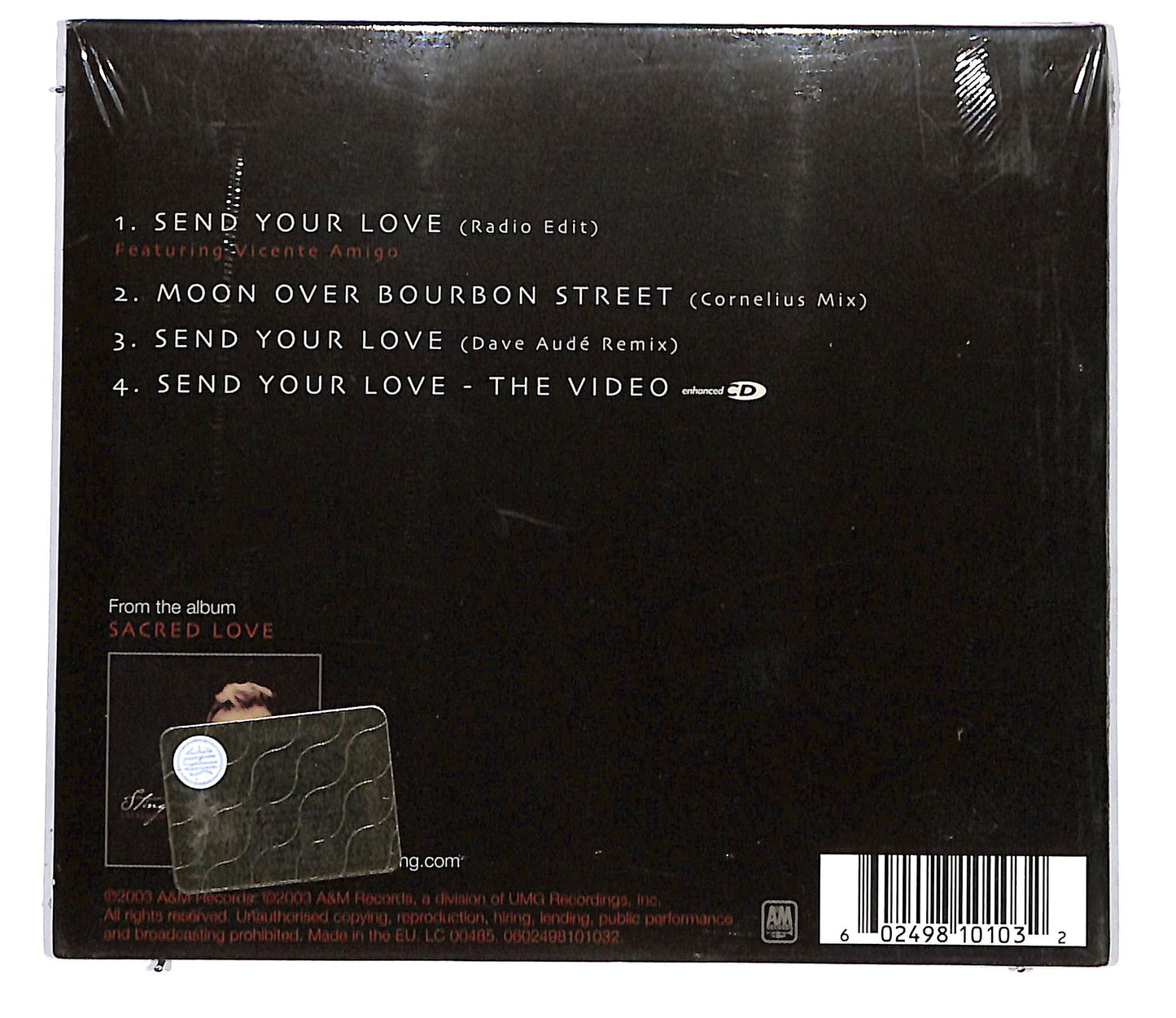 EBOND Sting - Send Your Love DIGIPACK CD CD098854