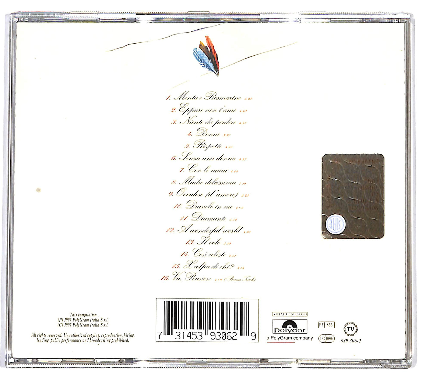 EBOND The Best Of Zucchero Sugar Fornaciari's Greatest Hits CD CD098904