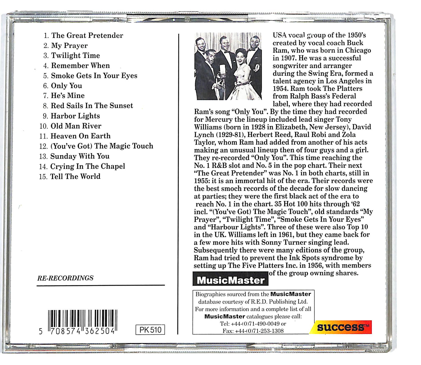 EBOND The Platters - Only You - And Other Great Hits CD CD100021